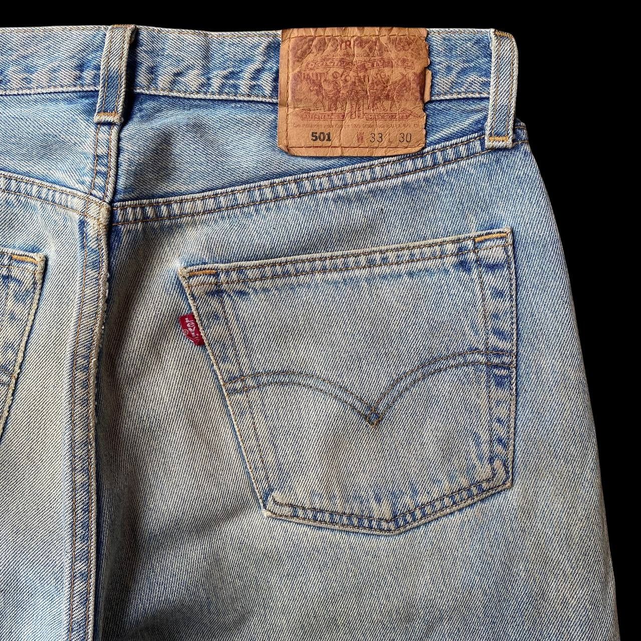 Levi's Vintage Clothing VINTAGE 00S LEVIS 501 DISTRESSED DENIM W32X29"(J09-03) Size US 32 / EU 48 - 7 Thumbnail