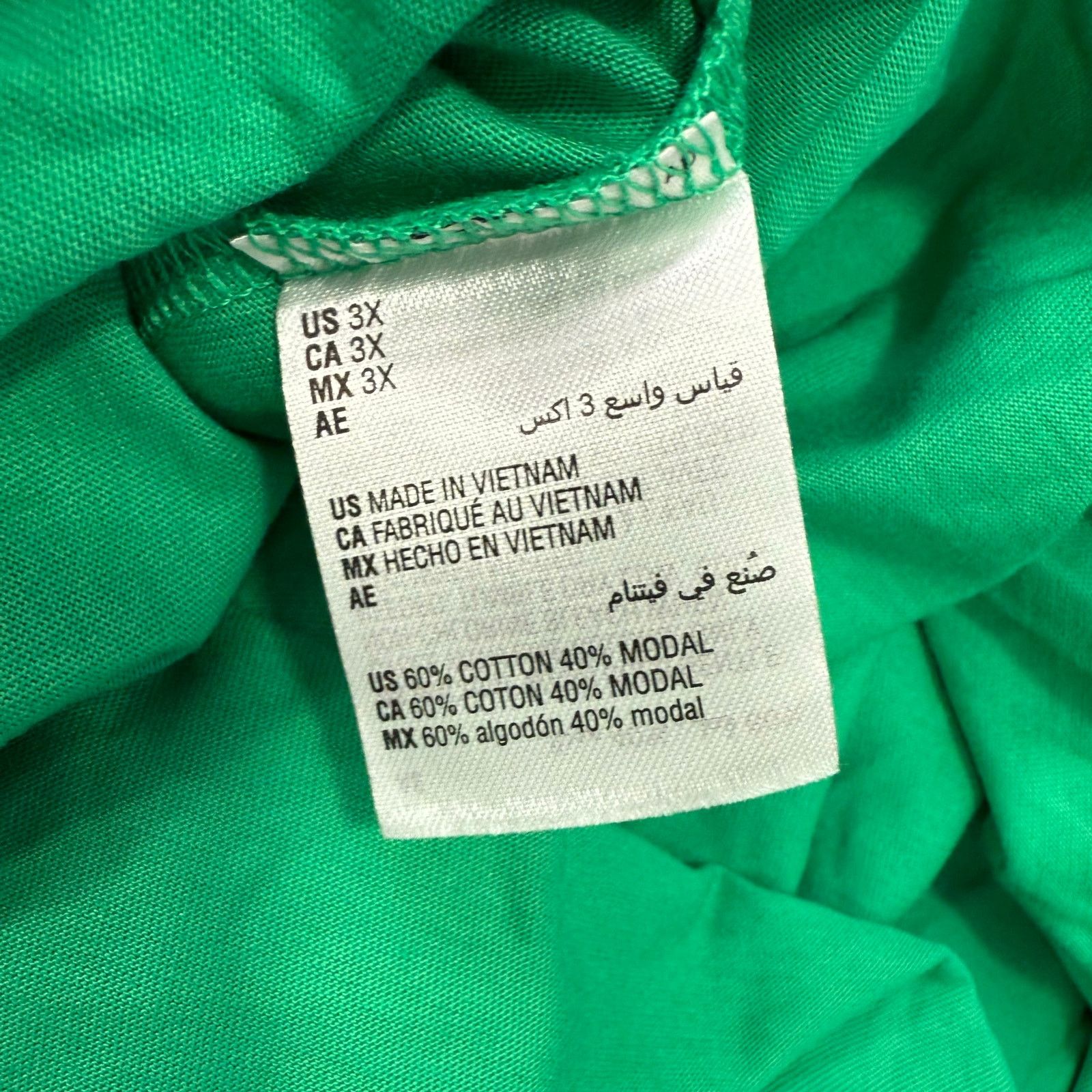 Macys Karen Scott Women's Plus Blouse Top sz 3X Green NEW #G528 Size 3XL / US 20-22 - 2 Thumbnail