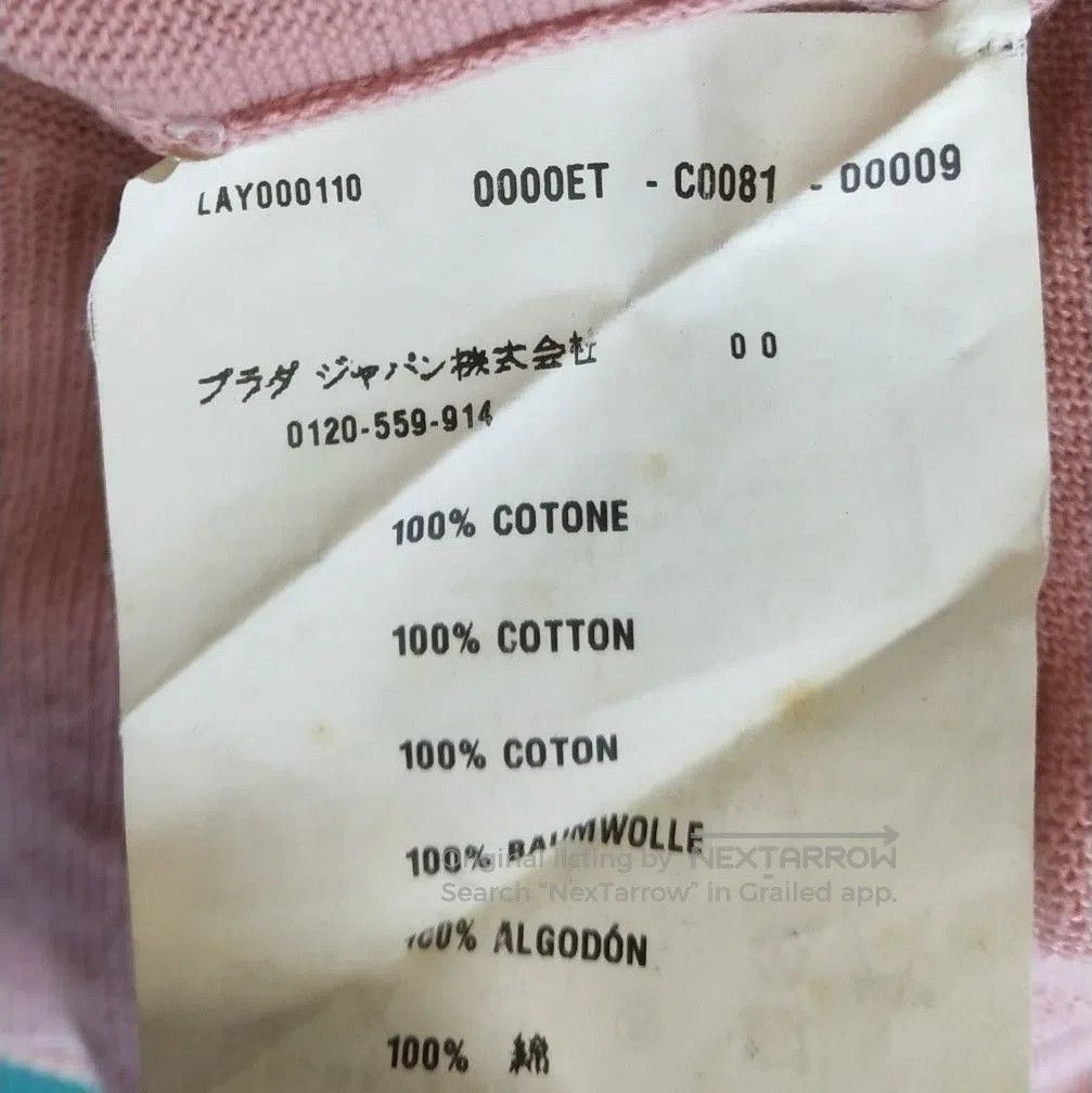 Prada Prada Cotton Knit Crewneck Short Sleeve Top . Size US M / EU 48-50 / 2 - 9 Thumbnail