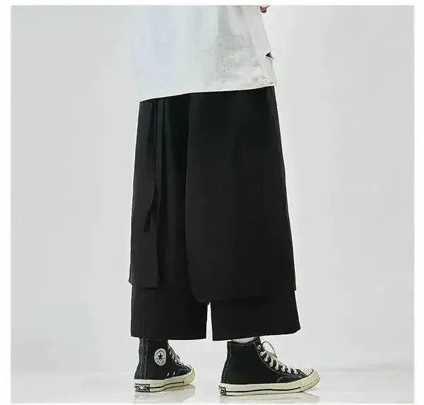 Japanese Brand Momoko x Meifa Japanese style loose cropped trousers Size US 32 / EU 48 - 7 Thumbnail