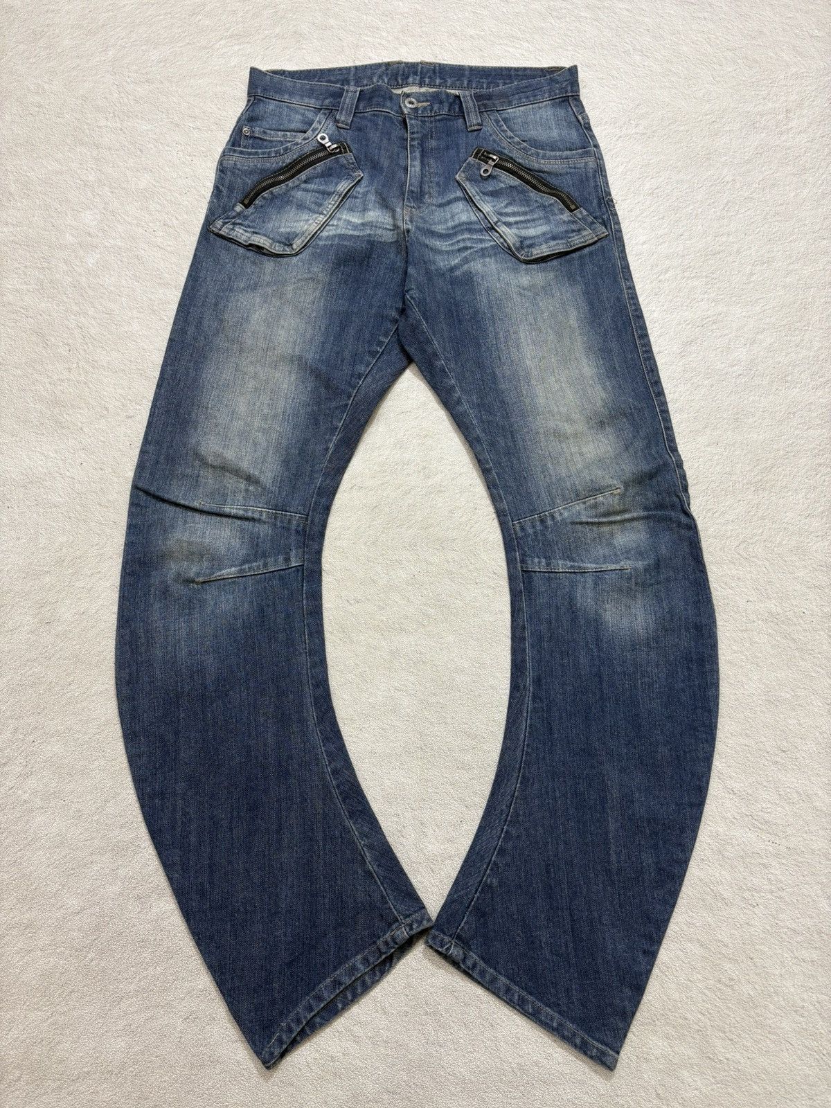 Number (N)ine 2000s PPFM japan denim pants J cut kapital style Size US 31 - 1 Thumbnail