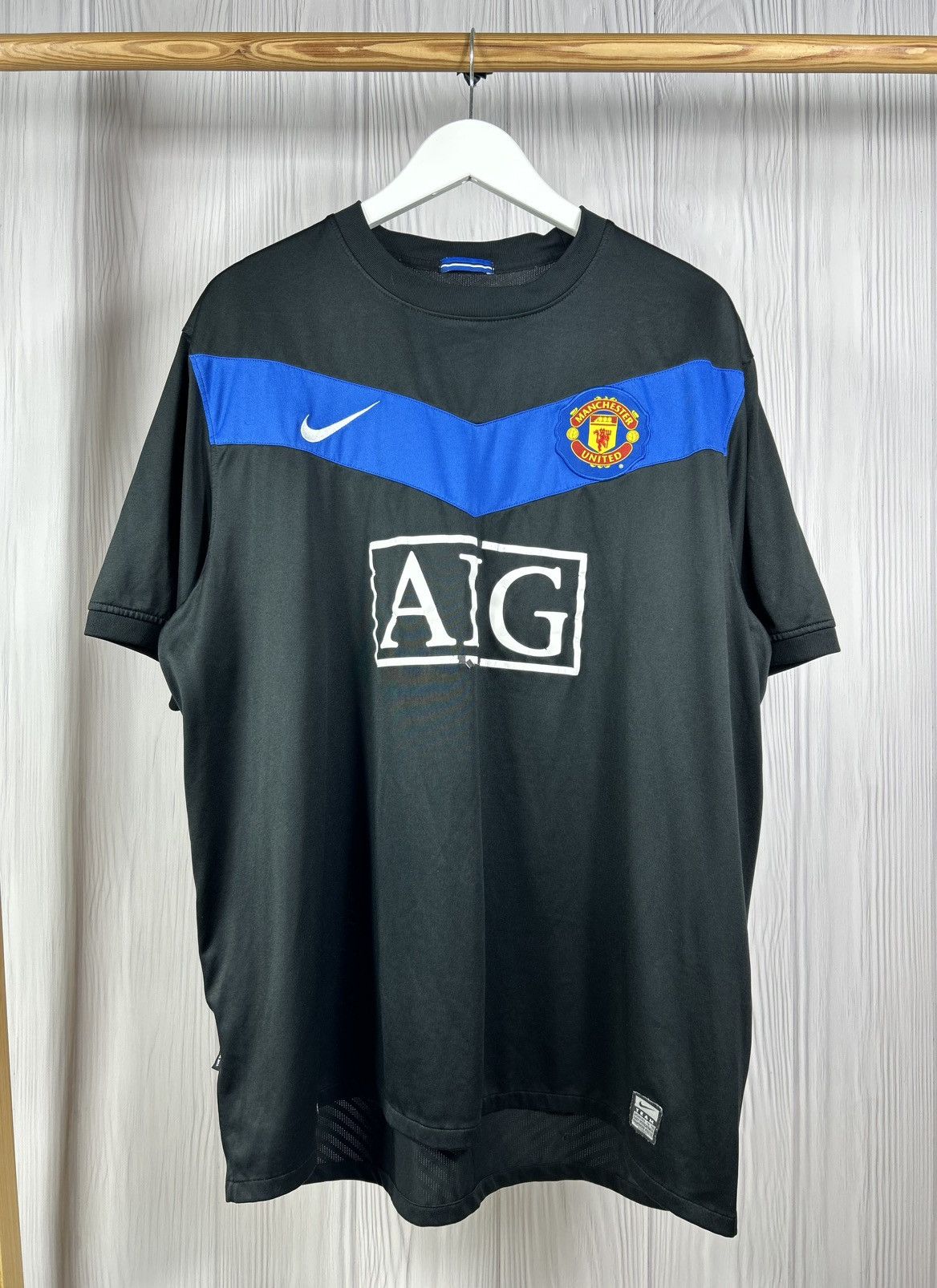 MANCHESTER UNITED 2009/10 AWAY SOCCER JERSEY NIKE SIZE XXL