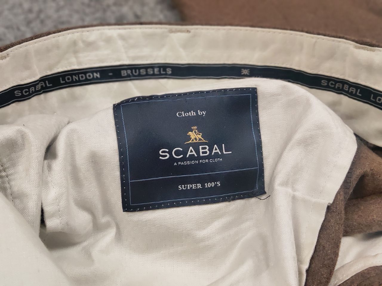 SCABAL Scabal schurwolle Design Classic Brown Ankle Trouser Pants Size US 36 / EU 52 - 16 Thumbnail