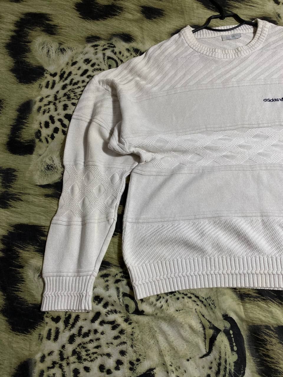 Adidas × Vintage Vintage Adidas 90s Knit Sweater Jumper Size US M / EU 48-50 / 2 - 12 Thumbnail