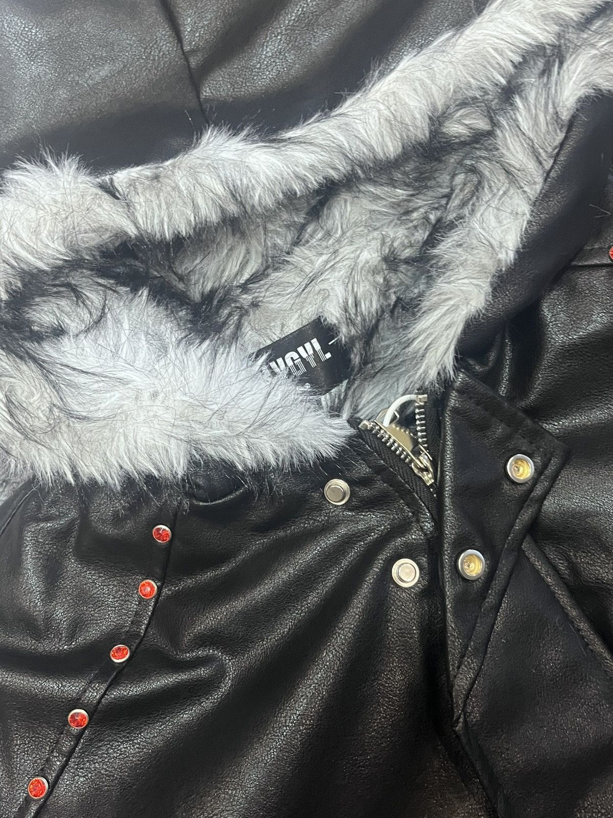 Other Leather black jacket in streetwear style unisex Size US M / EU 48-50 / 2 - 7 Thumbnail
