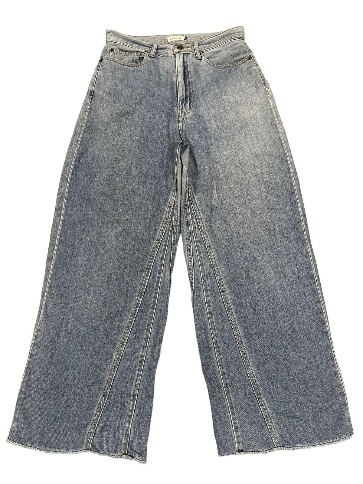 image of Hype Vintage Blue Wash Style Baggy Jeans, Men's (Size 28)