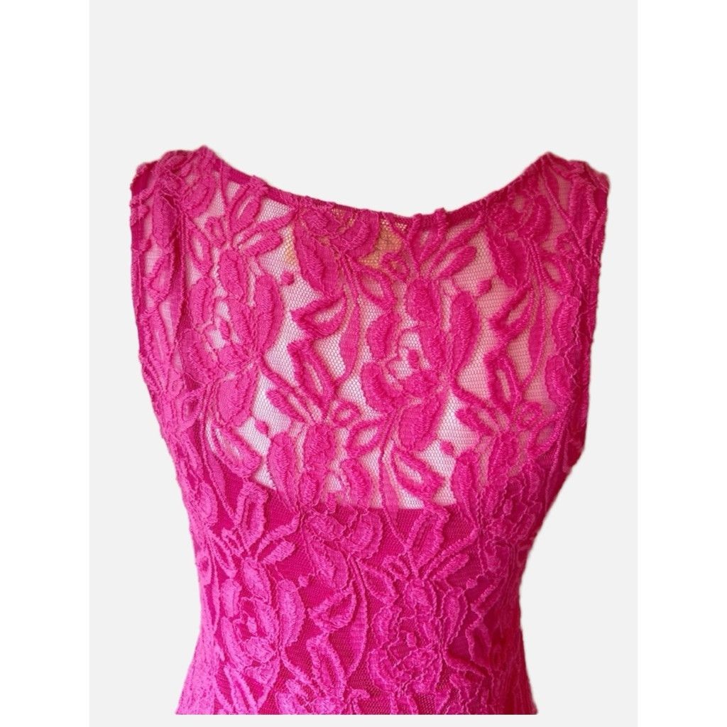 Free People NWT! Free People Lace Swing Dress Hot Pink Size S 2-Piece Size S / US 4 / IT 40 - 7 Thumbnail