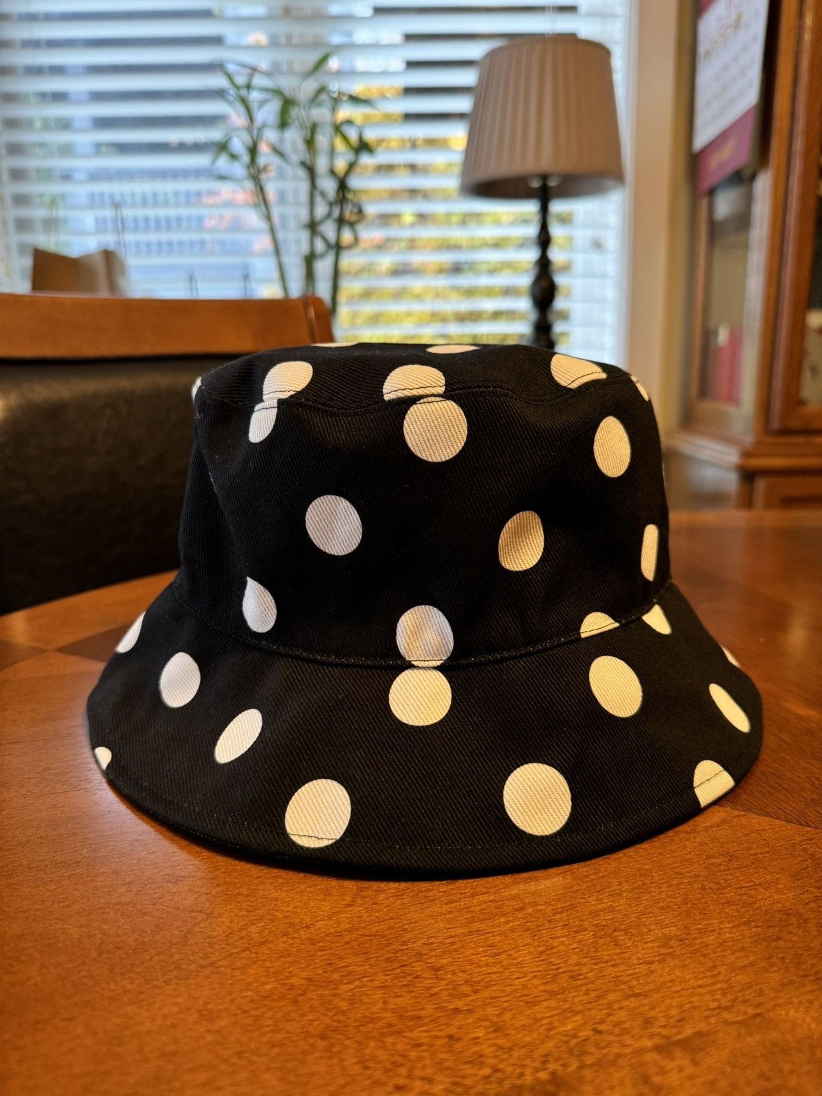 Miu Miu Black Polka Dot Classic Bucket Hat Size ONE SIZE - 2 Thumbnail