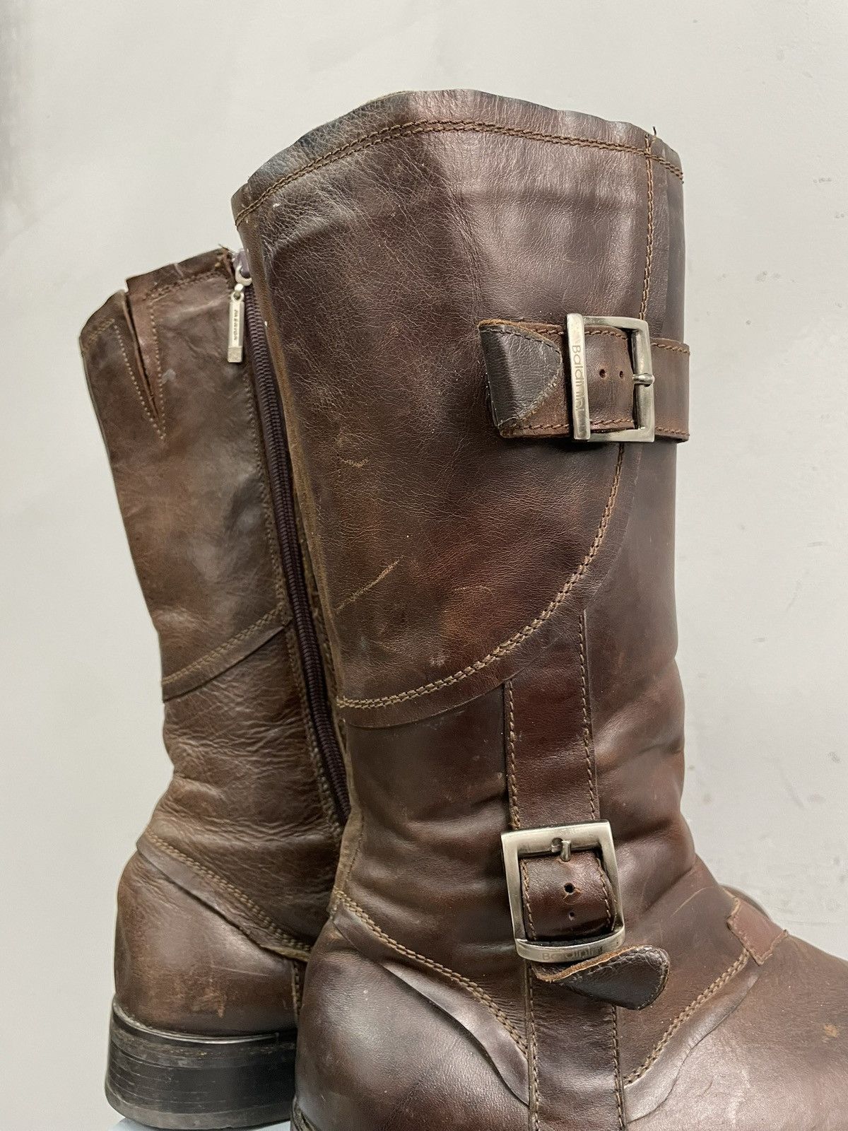 Baldinini Guidi style rare Japanese archive moto ankle fashion boots Size US 9 / EU 42 - 6 Thumbnail