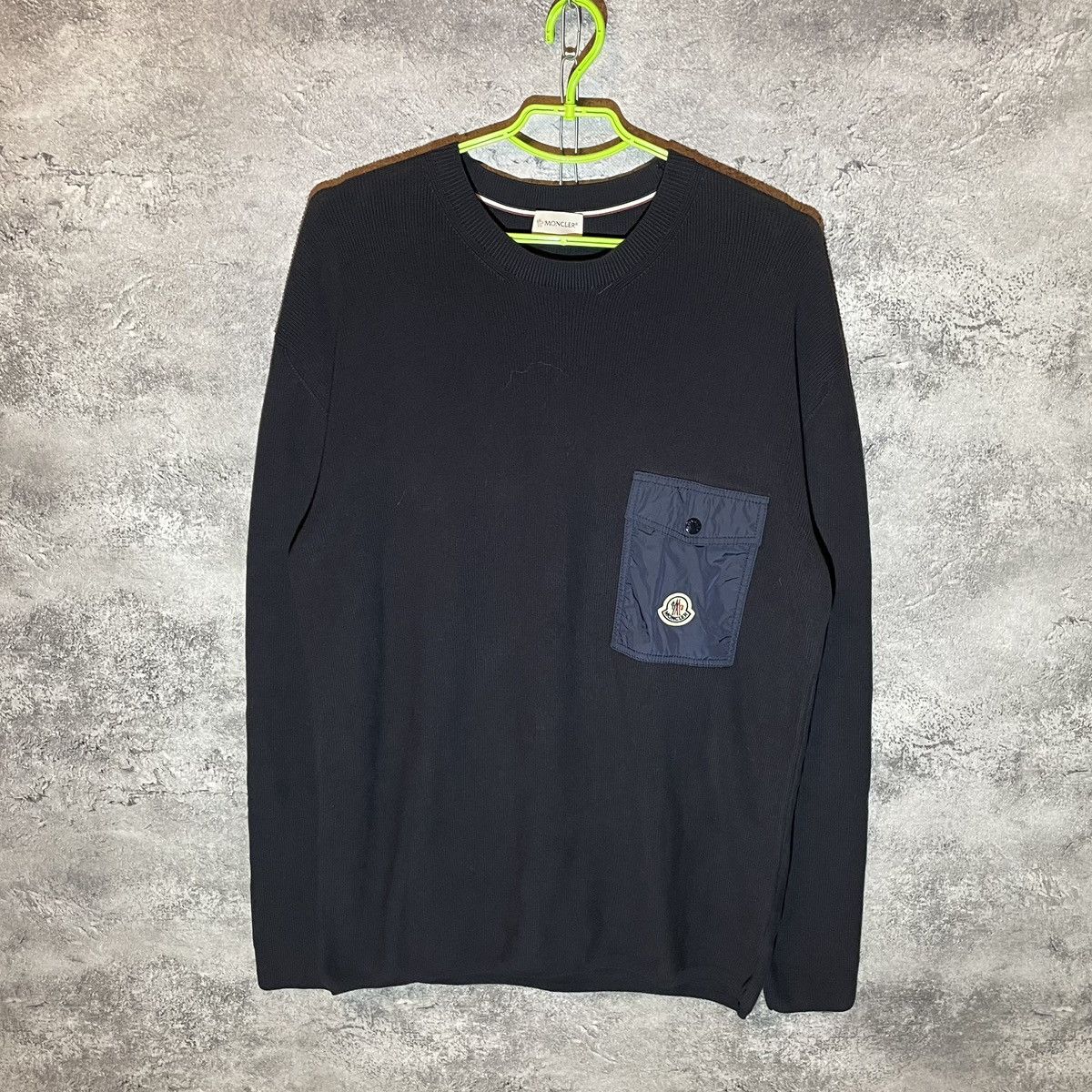 Moncler Moncler Sweatshirt Girocollo Tricot Cotton Crew Neck Logo Size US XL / EU 56 / 4 - 1 Thumbnail