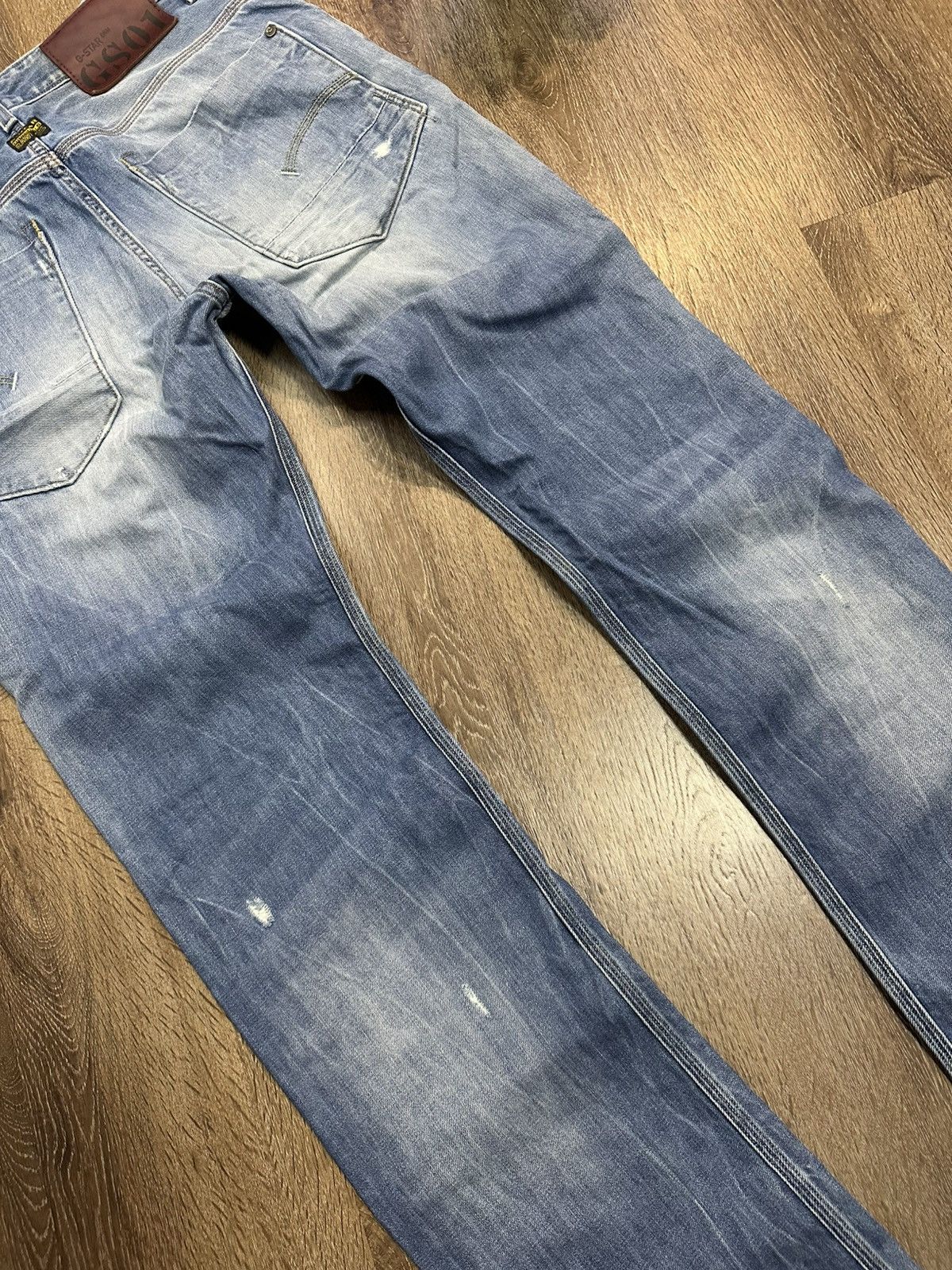 G-Star G-Star Raw Jeans With Scuffs Avant-Garde Style Size US 33 - 4 Thumbnail