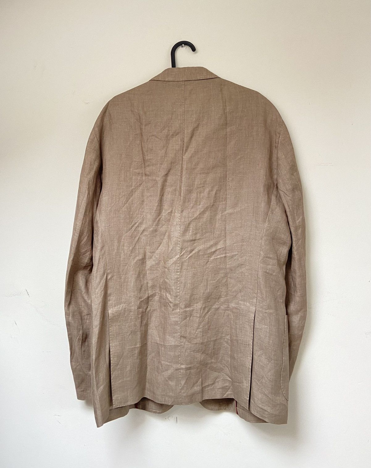Loro Piana Loro Piana Two-Button Rain System Unstructured Linen Blazer Size 54L - 5 Thumbnail