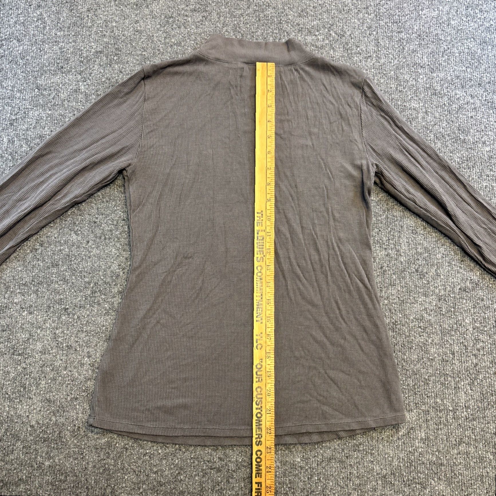 Vintage Barefoot Dreams Soft Ribbed Top Oversized Malibu Collection Mock Neck Sweatshirt M Gray Womens Pullover Activewear Dream Regular Medium Size M / US 6-8 / IT 42-44 - 6 Thumbnail