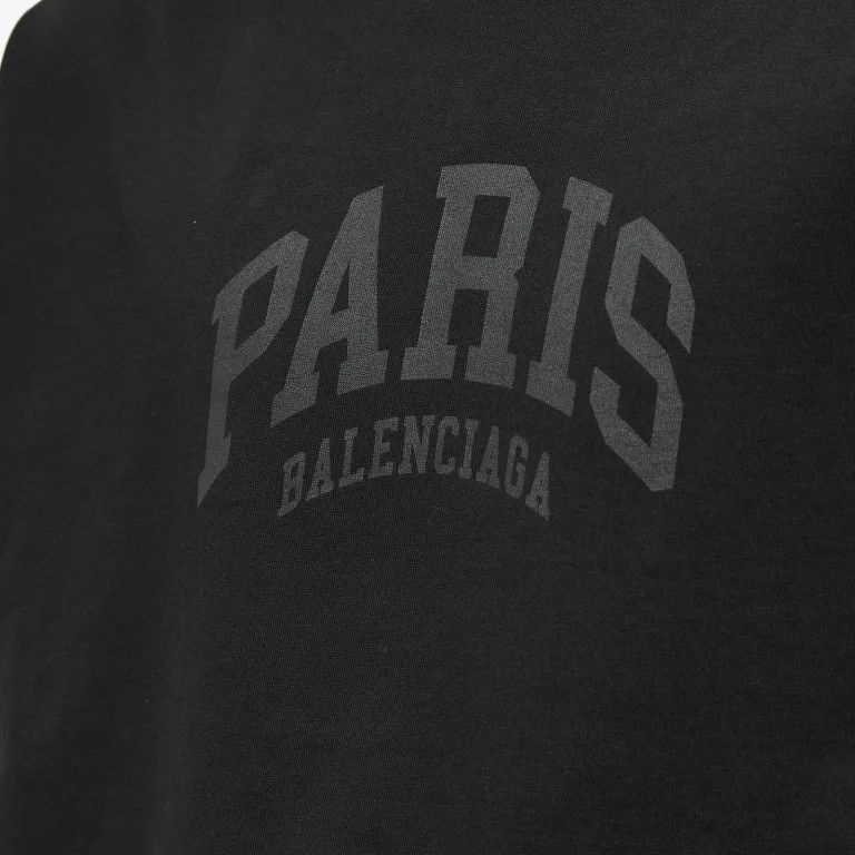 Balenciaga o1mt1gz0824 Cities Paris T-Shirt Medium Fit in Black Size US S / EU 44-46 / 1 - 3 Thumbnail
