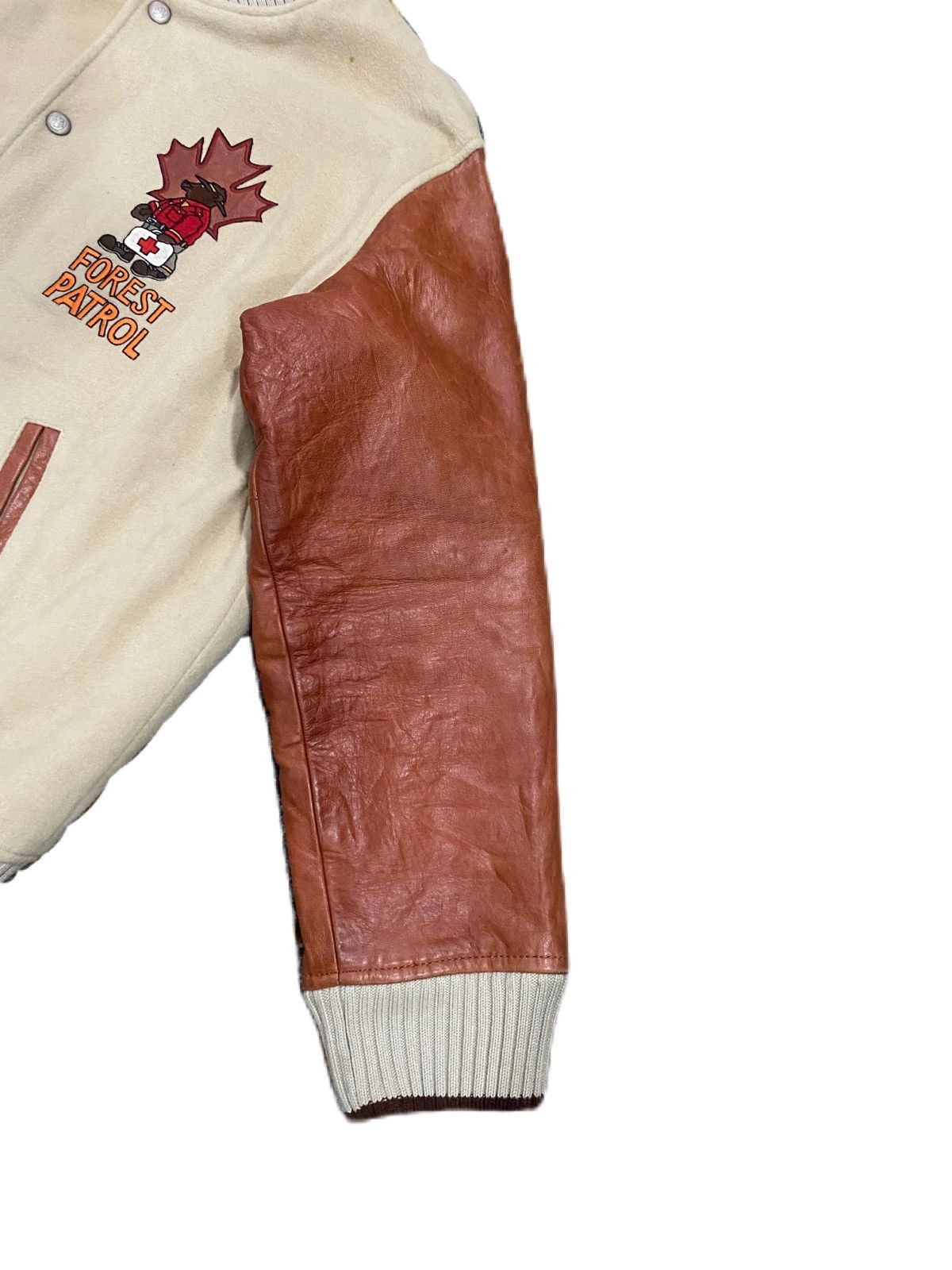 Jean Charles De Castelbajac JEAN CHARLES DE CASTELBAJAC SPORTS VARSITY LEATHER SLEEVE Size US L / EU 52-54 / 3 - 5 Thumbnail