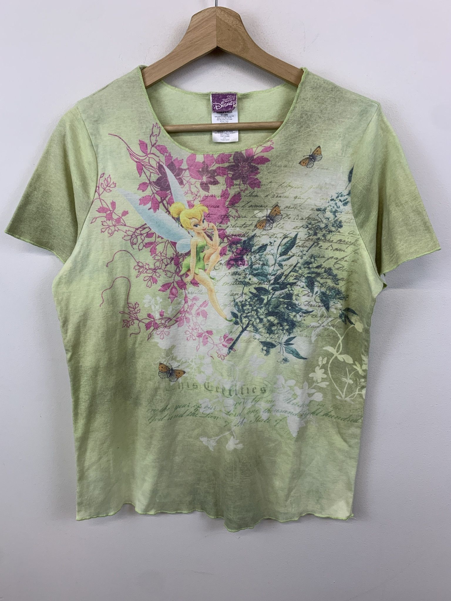 Vintage Vintage Disney Tinkerbell All Over Print Tee Shirt Size M (XL) Size US M / EU 48-50 / 2 - 1 Thumbnail