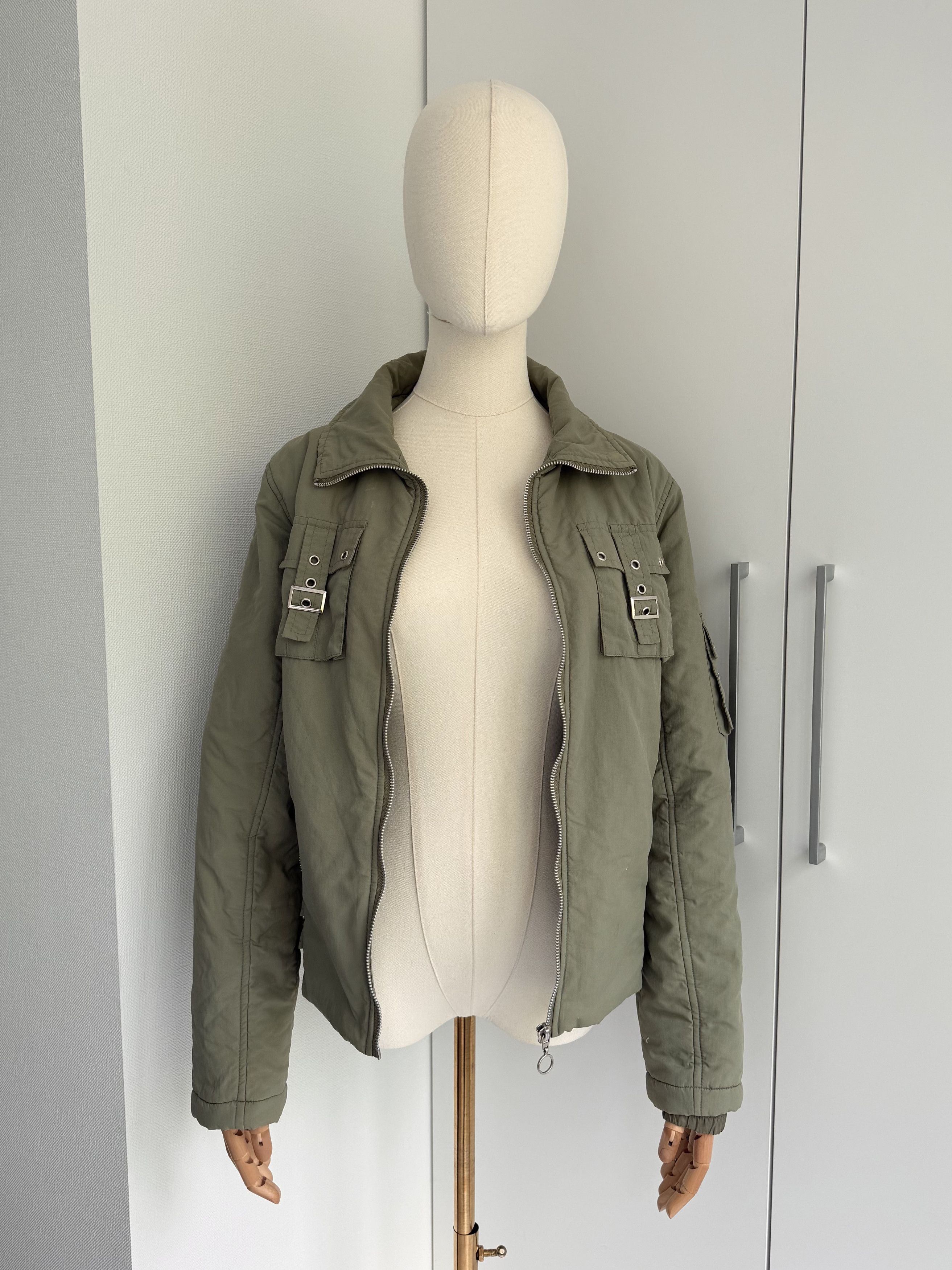 Japanese Brand Utility Jacket Women Zip Up MilitaryY2K Buckle Cargo Style Size M / US 6-8 / IT 42-44 - 3 Thumbnail