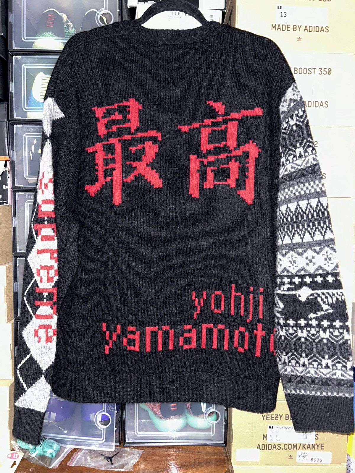 Supreme × Yohji Yamamoto Supreme x Yohji Yamamoto x Tekken Knit Sweater FW22 XL NEW Size US XL / EU 56 / 4 - 2 Thumbnail