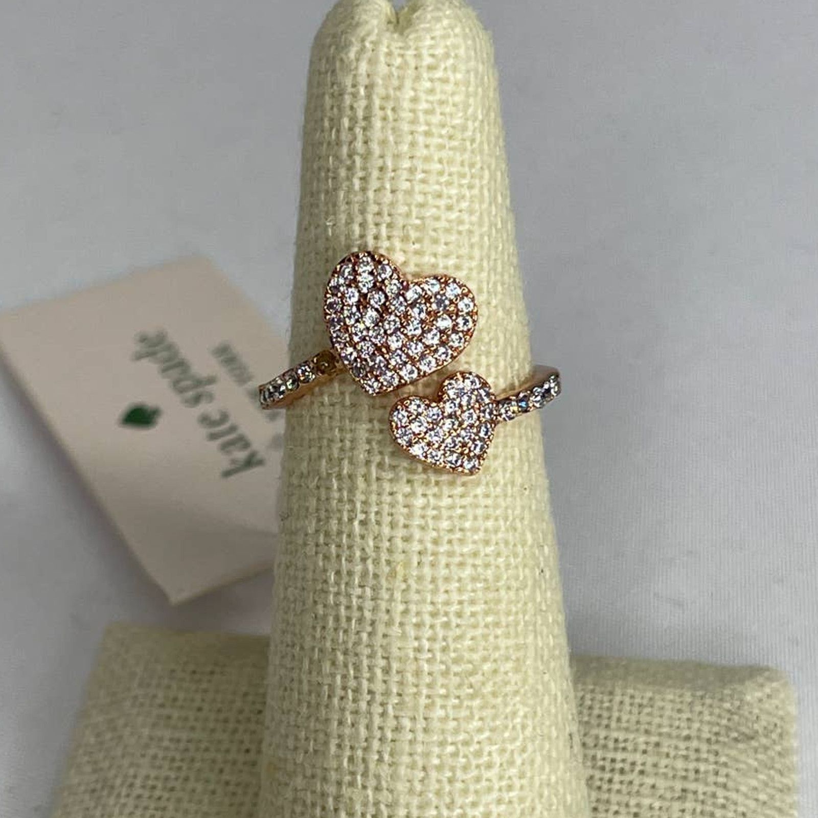 Kate Spade Kate Spade Rose Gold Two Hearts Two Hearts Beat As One Ring Size ONE SIZE - 3 Thumbnail