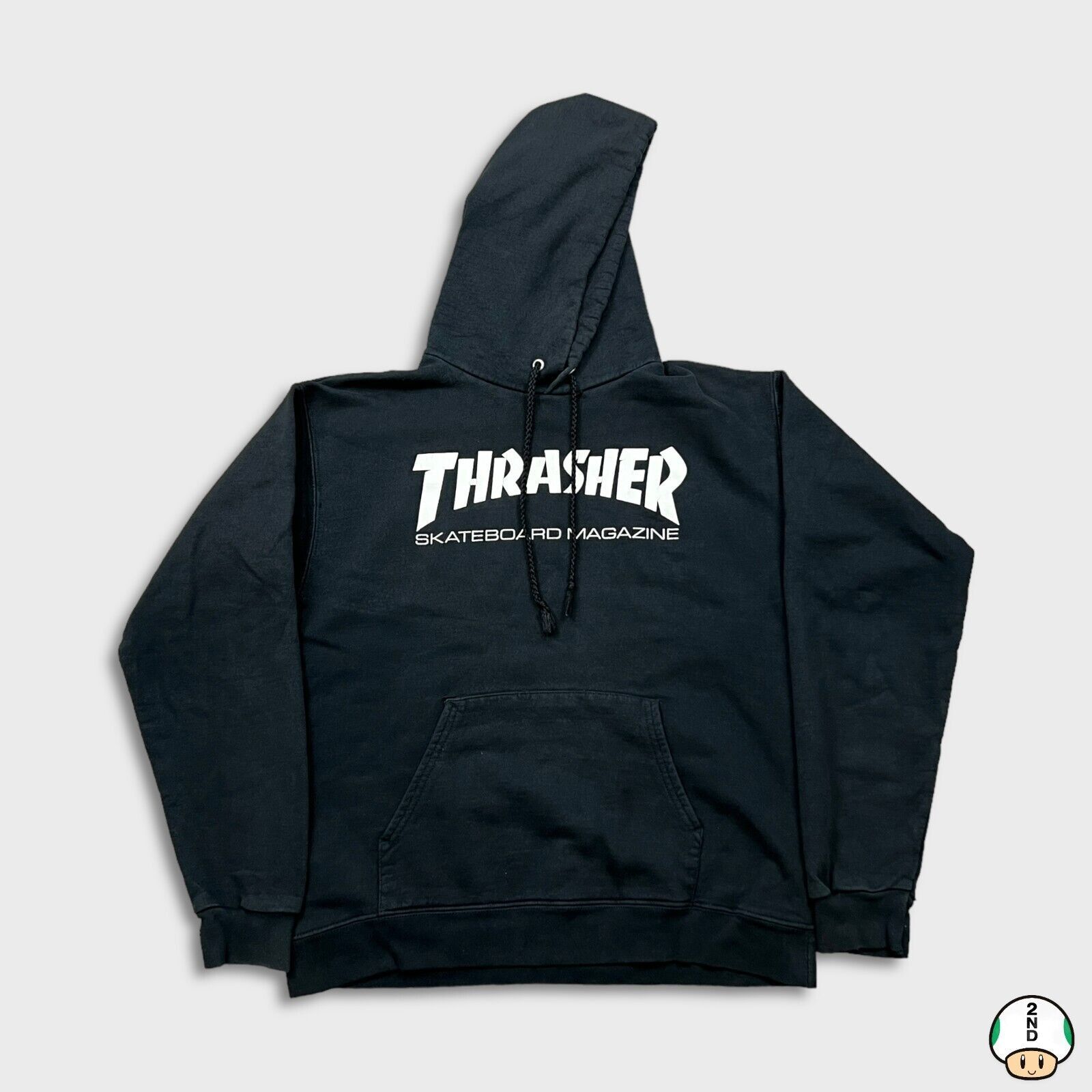 Thrasher × Vintage Thrasher Skateboard Hoodie Small Spell Out Hooded Sweatshirt Size US S / EU 44-46 / 1 - 1 Thumbnail