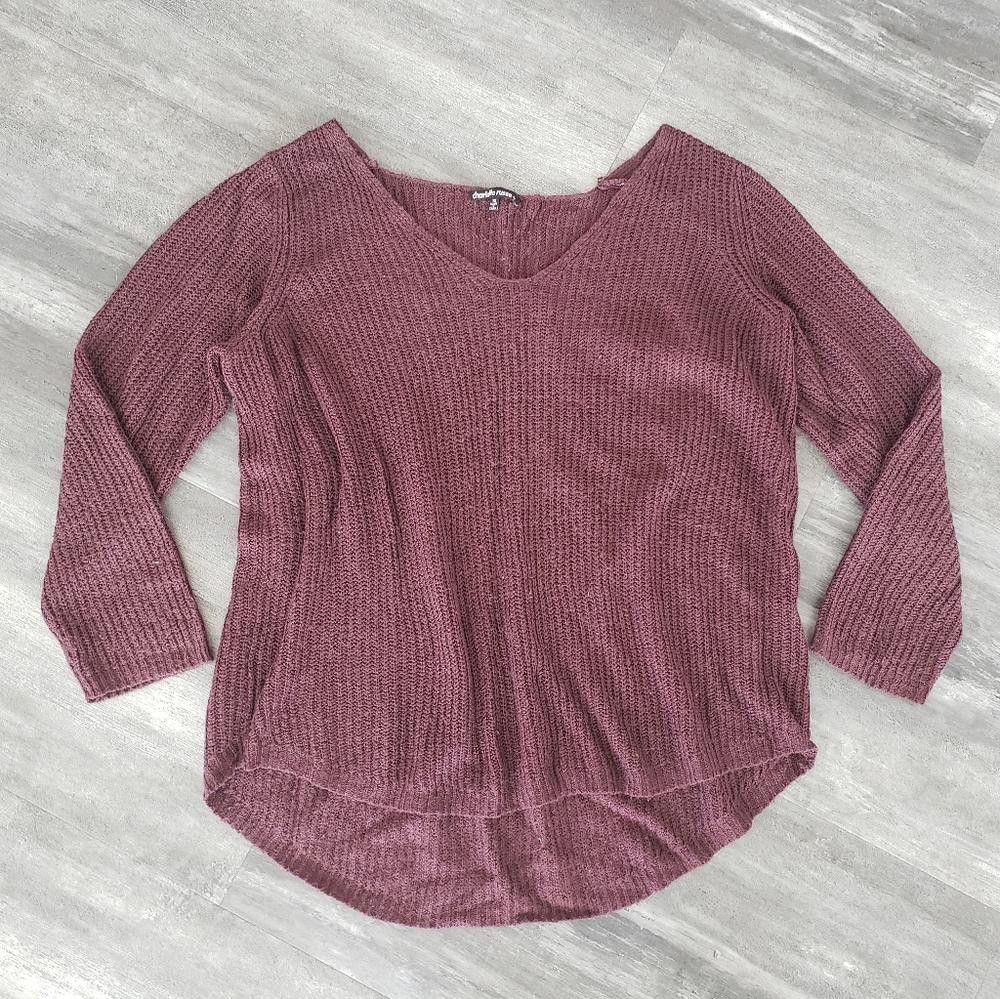 Designer Dark Burgundy CR Oversized Vneck Size XL / US 12-14 / IT 48-50 - 1 Thumbnail