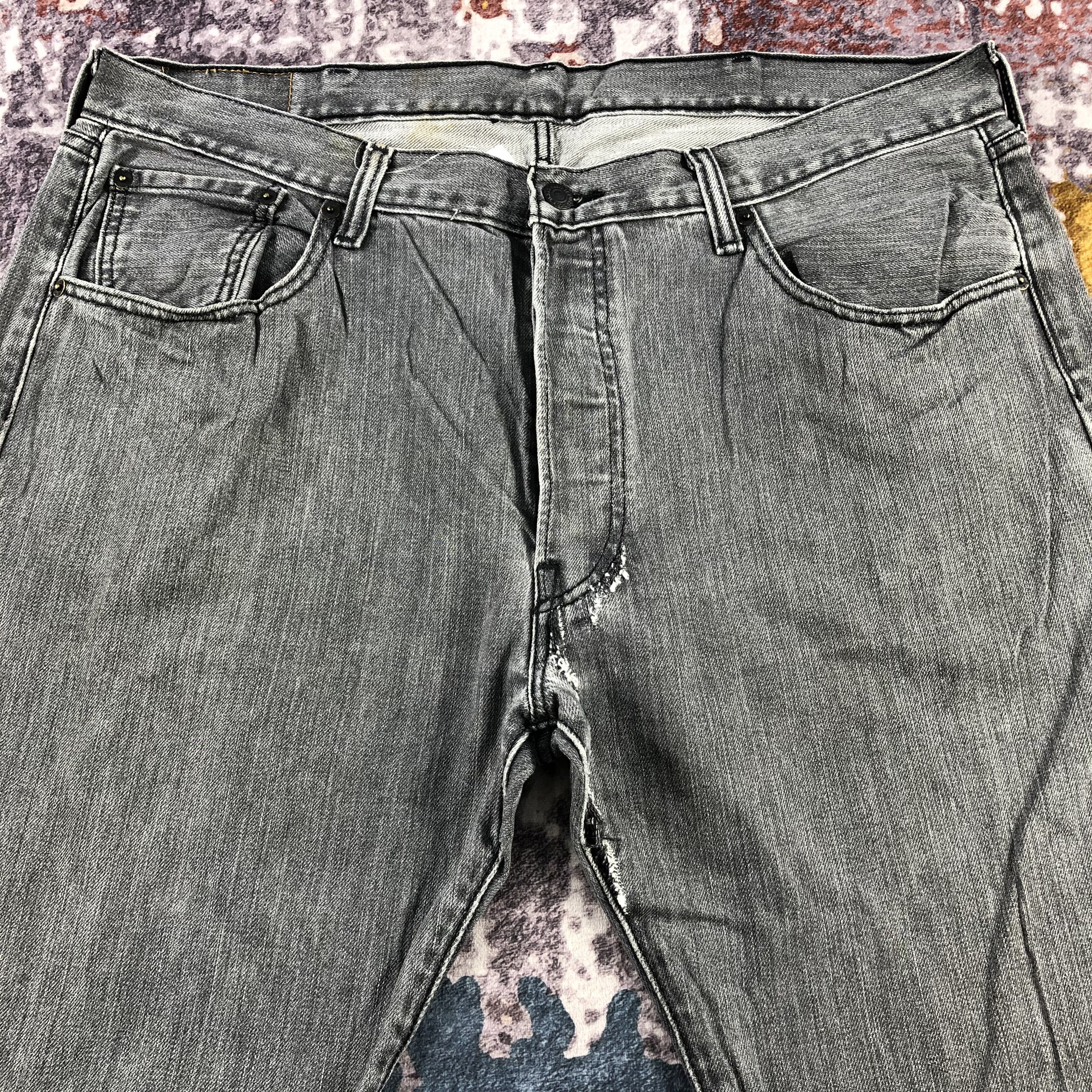 Levi's × Vintage Vintage Faded Black Levis 501 Jeans-JM2907 Size US 38 / EU 54 - 3 Thumbnail