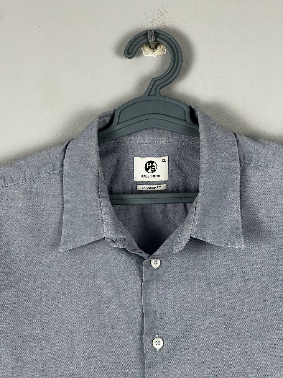 Paul Smith Paul Smith Casual Grey Cotton Shirt Designer Size US XL / EU 56 / 4 - 4 Thumbnail