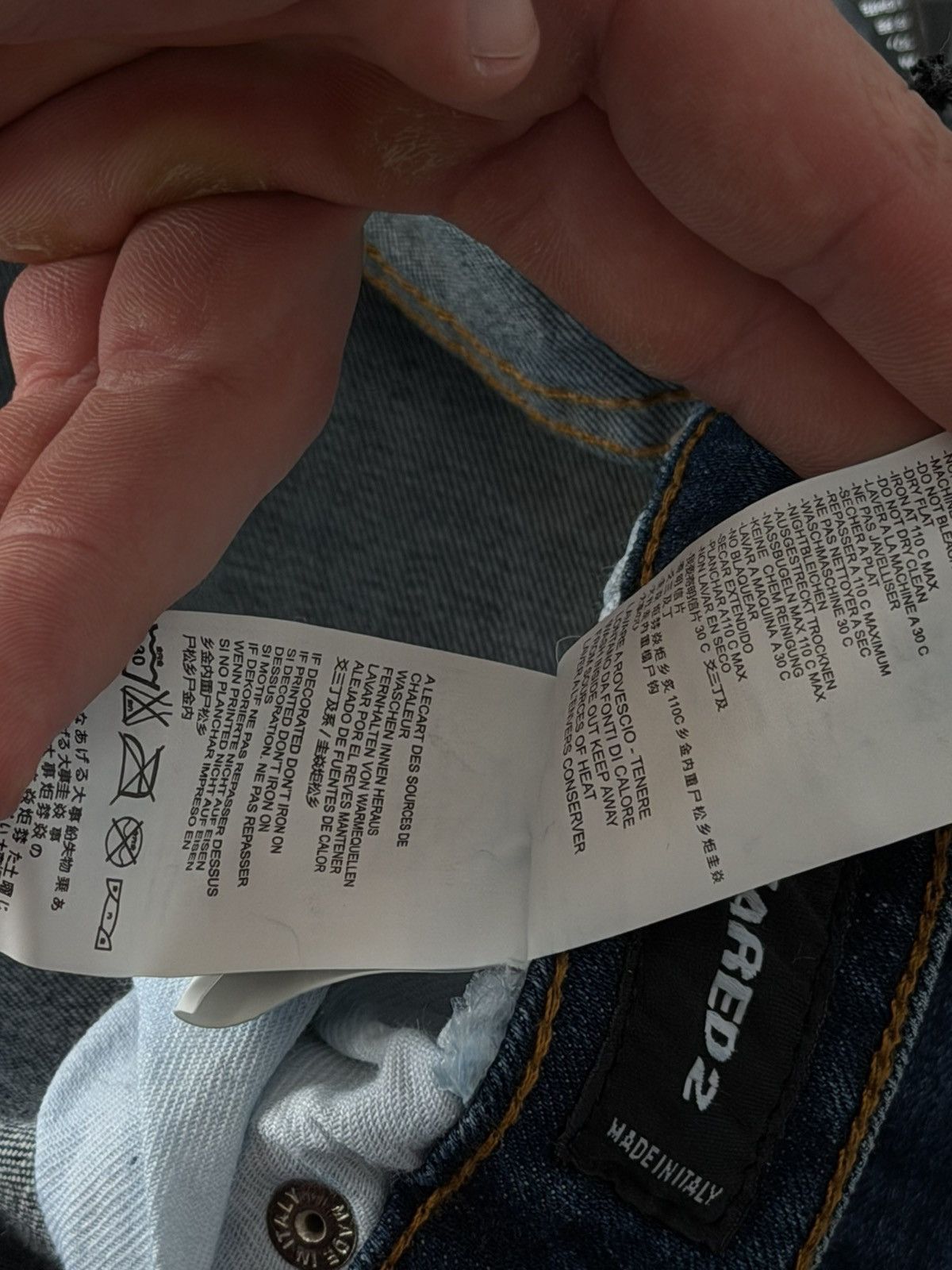 Dsquared2 Dsquared 2 New RRP: 520€ Big Logo 25 D Denim Jeans Size US 30 / EU 46 - 20 Thumbnail