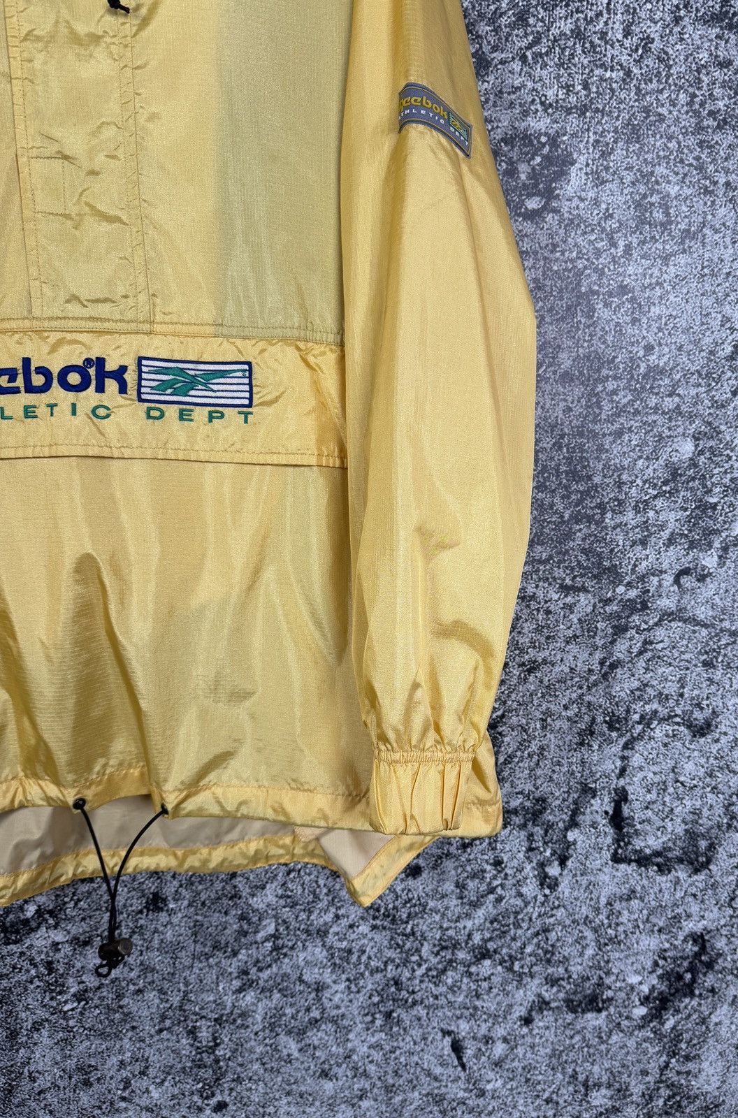 Reebok Reebok Athletic Dept Anorak Nylon Gold Jacket Vintage XL Size US XL / EU 56 / 4 - 5 Thumbnail