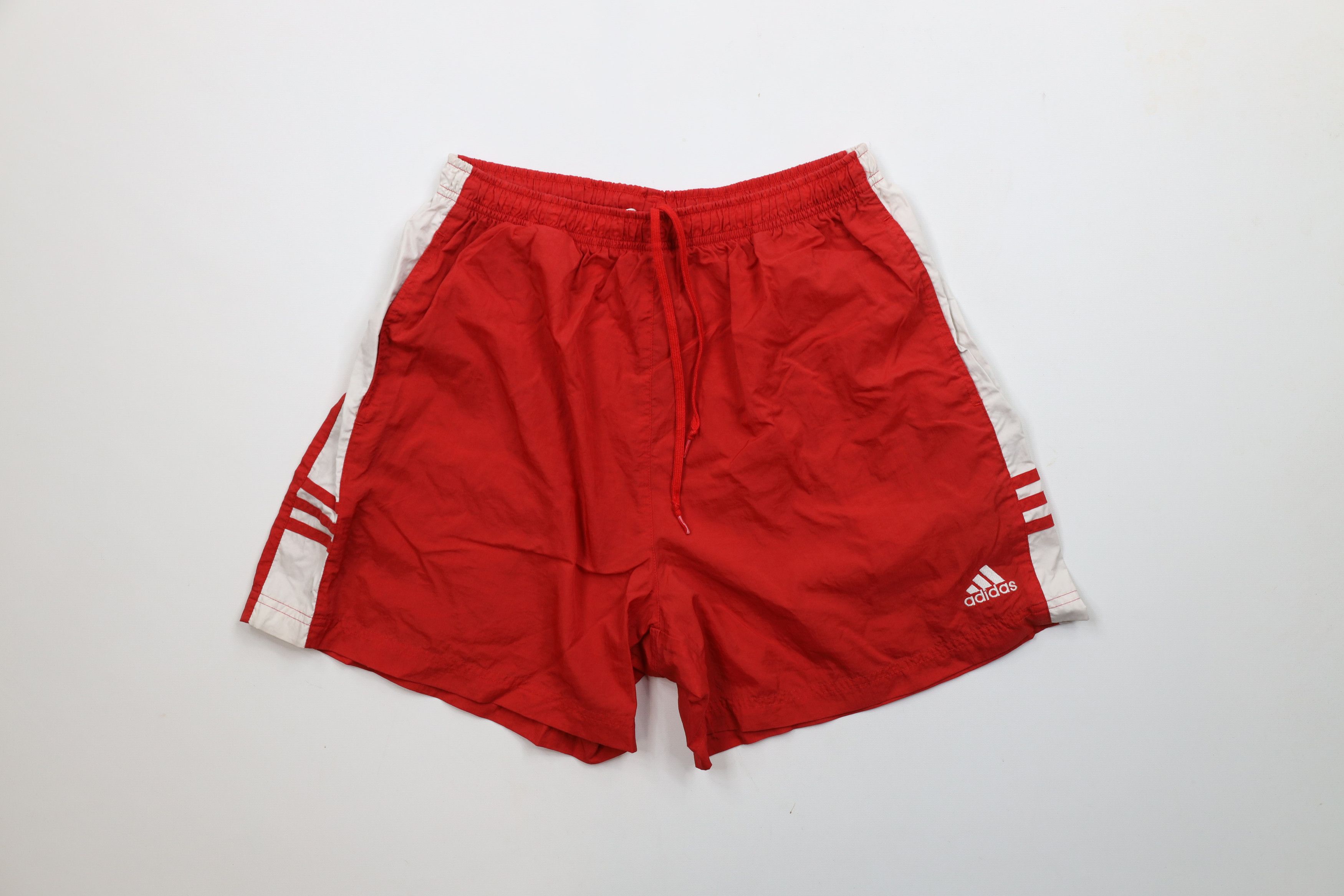 Adidas × Vintage Vintage Y2K 2003 Adidas Running Jogging Soccer Shorts Red Size US 34 / EU 50 - 1 Thumbnail