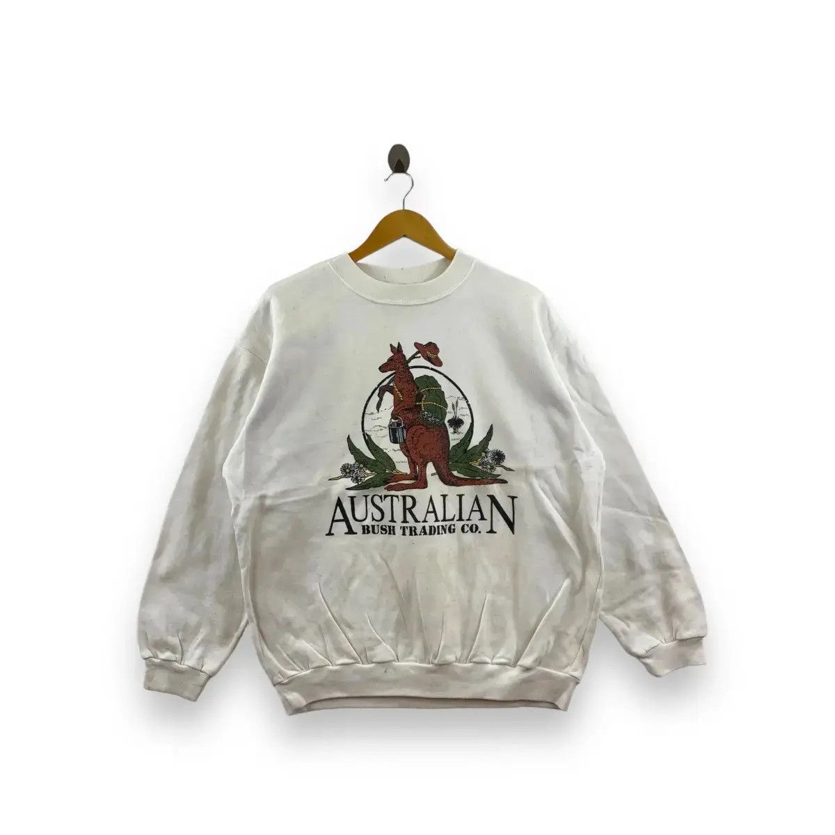 Vintage Vintage 90’ AUSTRALIAN BUSH TRADING Kangaroo Sweatshirt Size S / US 4 / IT 40 - 1 Thumbnail