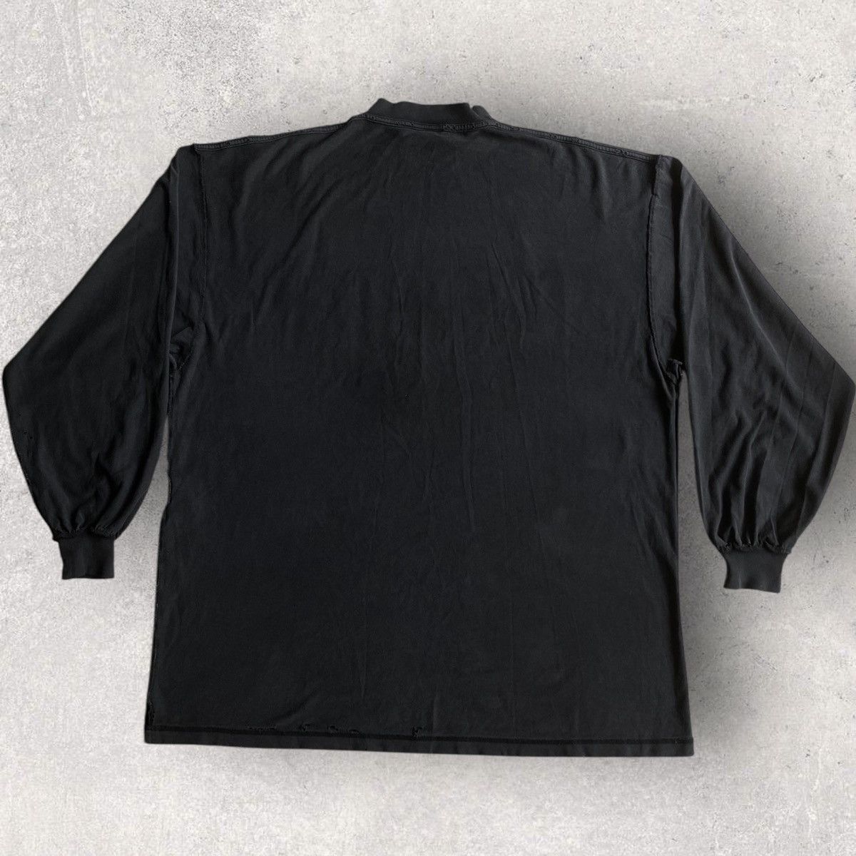 Balenciaga Distressed Logo Inside Out L/S