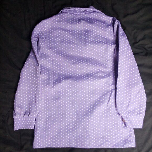 Other Vintage Purple Polka Dots Polyester Disco Shirt Size M / US 6-8 / IT 42-44 - 4 Thumbnail