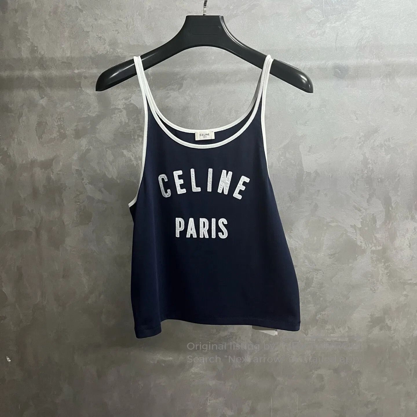 Celine CELINE Colorful logo letter print round-neck strap top| Size S / US 4 / IT 40 - 1 Thumbnail