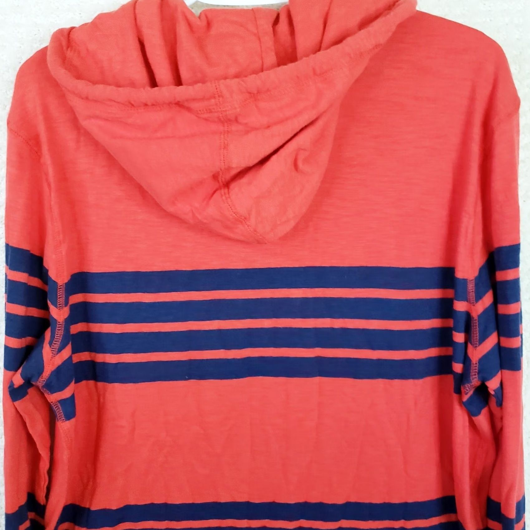 Vintage Areopostale Hoodie Striped Red Blue Lightweight Logo Pullover Hooded Mens Size L NWT Size US L / EU 52-54 / 3 - 5 Thumbnail
