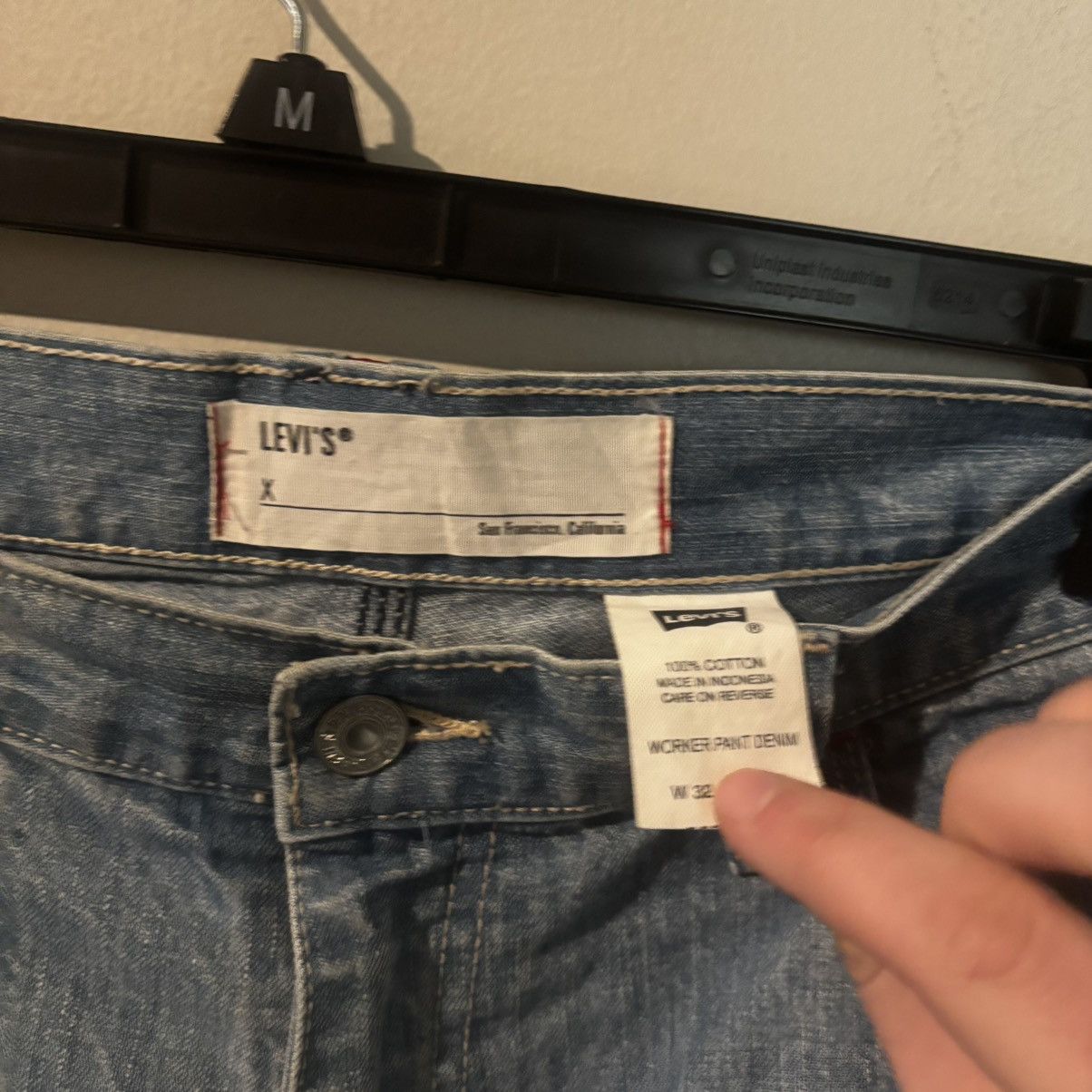 Levi's Y2K 2001 Levi’s Worker Pant Denim Baggy Jeans Size US 32 / EU 48 - 4 Thumbnail