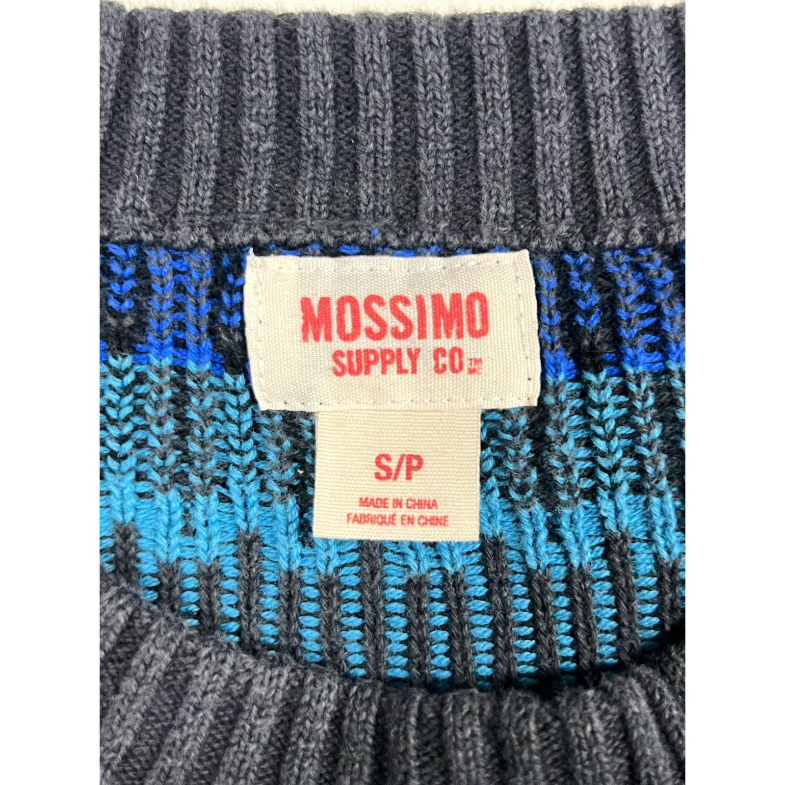 Mossimo Mossimo Crewneck Sweater Men’s S Multicolor Geometric 100% Cotton Crew Neck Long Sleeve Pullover Casual Fall Winter Spring Regular fit Breathing Size US S / EU 44-46 / 1 - 4 Thumbnail