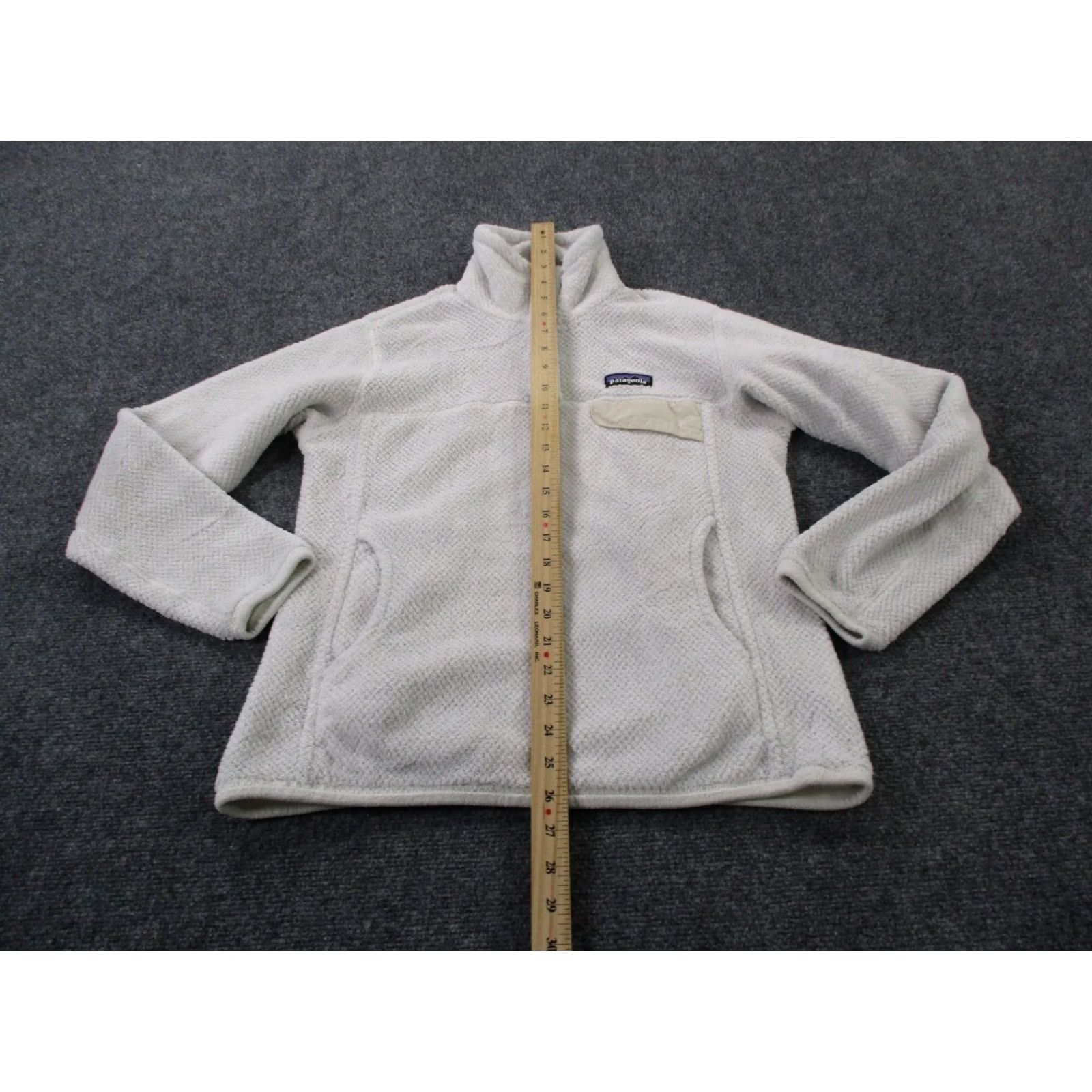 Patagonia Patagonia Jacket Women S Snap Fleece Wool Outdoor Casual Light White Small Size S / US 4 / IT 40 - 3 Thumbnail