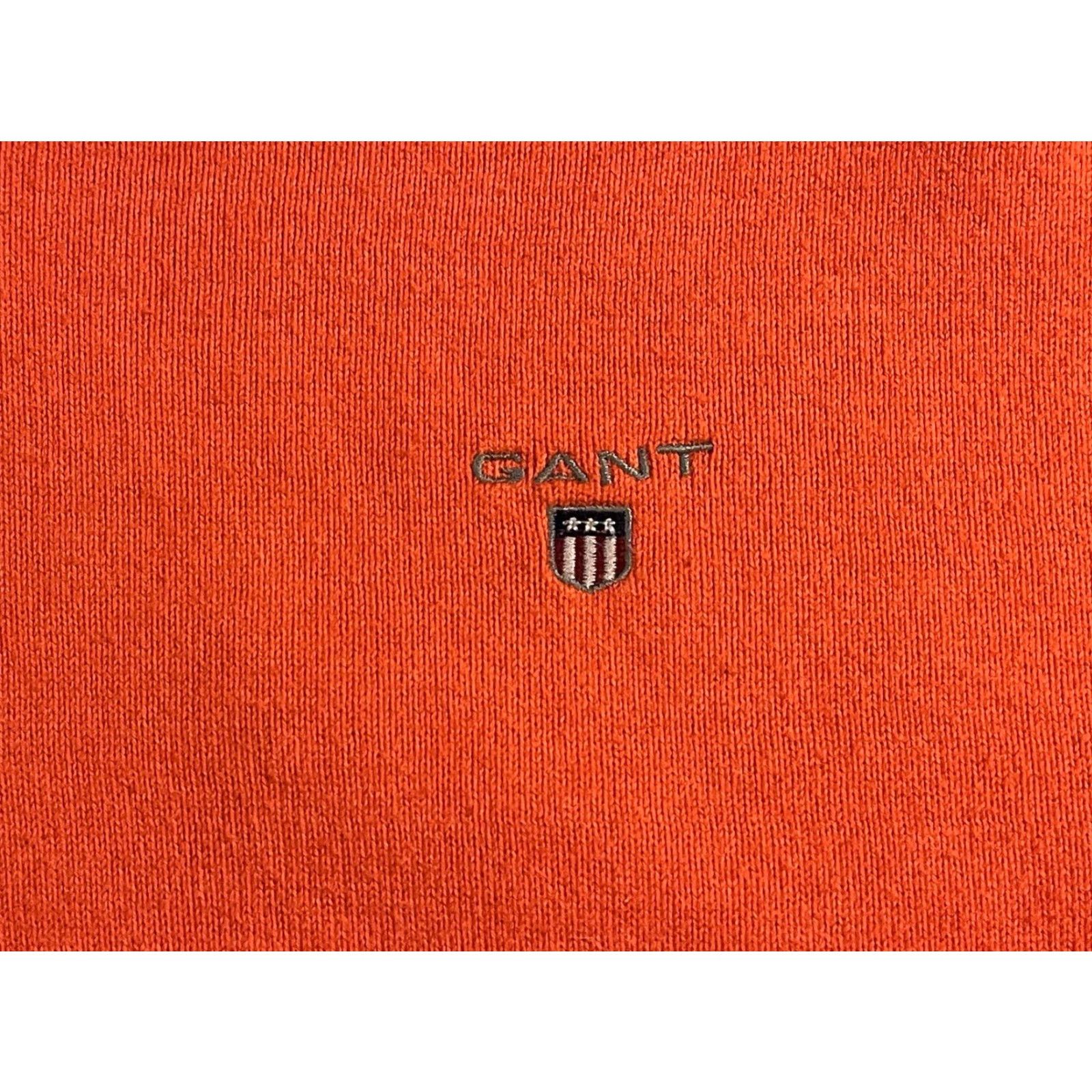 Gant VINTAGE Gant Classic Cotton V-Neck Sweater Men’s 2XL Orange Size US XXL / EU 58 / 5 - 3 Thumbnail
