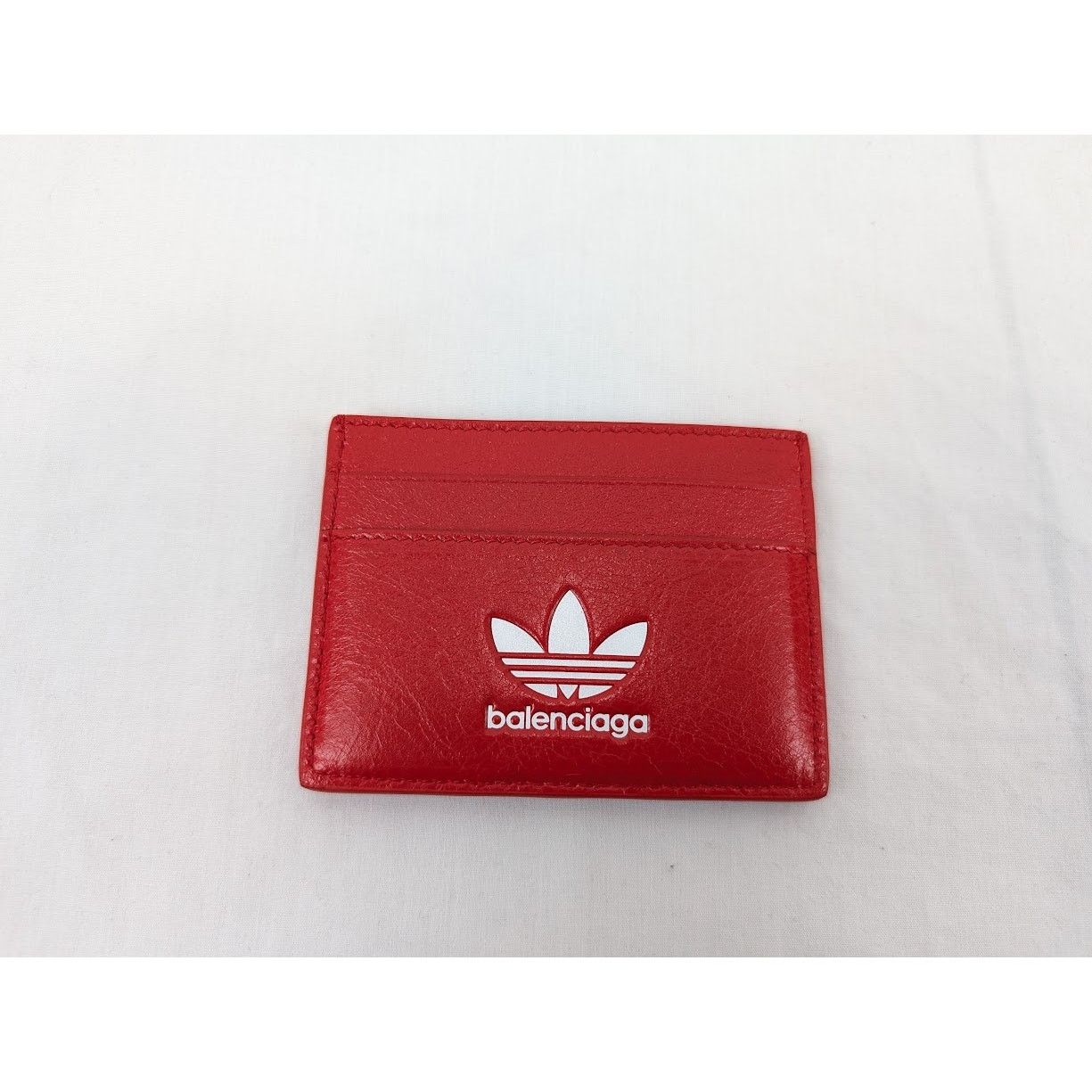 Balenciaga o1rshd1 Q:3 /DUP/ Size:OS / Arena Lamb Card Holder Red/White Size ONE SIZE - 1 Thumbnail