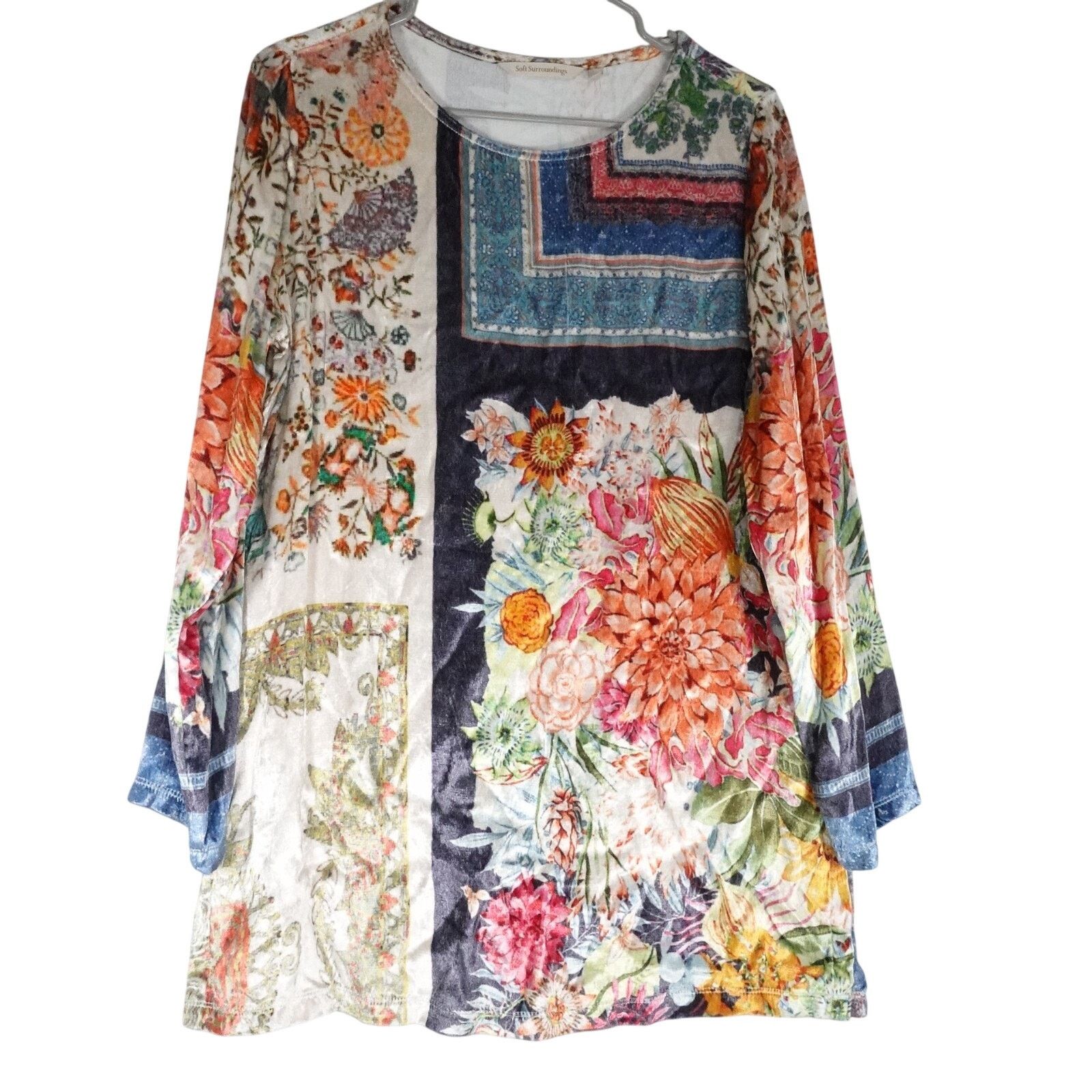 Soft Surroundings Soft Surroundings S Ashbury Velvet Tunic Top Size S / US 4 / IT 40 - 1 Thumbnail