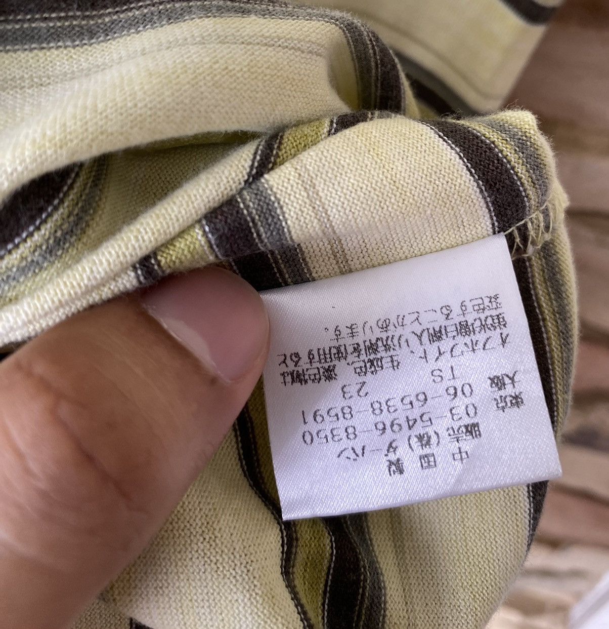 Yohji Yamamoto Rare Vintage A.A.R By Yohji Yamamoto Stripe Tees designer Size US M / EU 48-50 / 2 - 6 Thumbnail