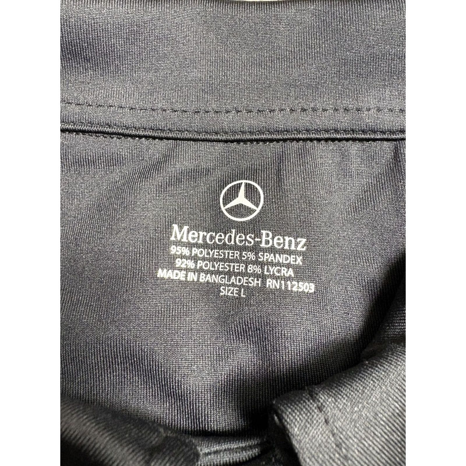 Mercedes-Benz Mercedes-Benz Polo Shirt Mens L Performance Contrast Collar Polo Shirt Col r Logo Black Short Sleeve Casual Golf Spring Summer Mens Size US L / EU 52-54 / 3 - 5 Thumbnail