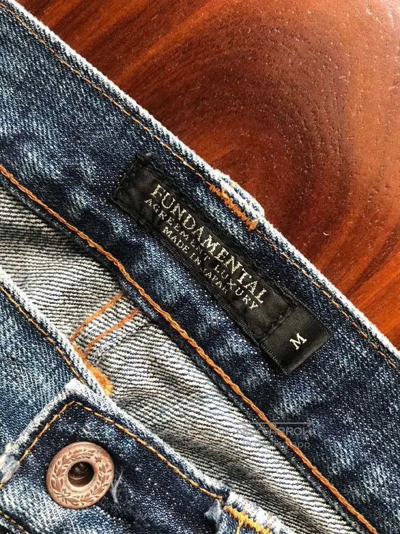 FDMTL FDMTL Handcrafted Distressed Denim Jeans. Size US 30 / EU 46 - 6 Thumbnail