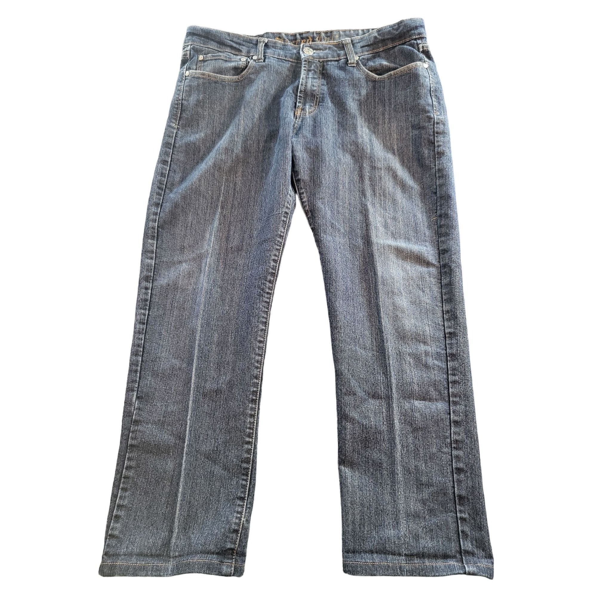Other Sacred Cult Jeans Men Sz 36 Blue Denim Straight Leg Streetwe Size US 36 / EU 52 - 3 Thumbnail