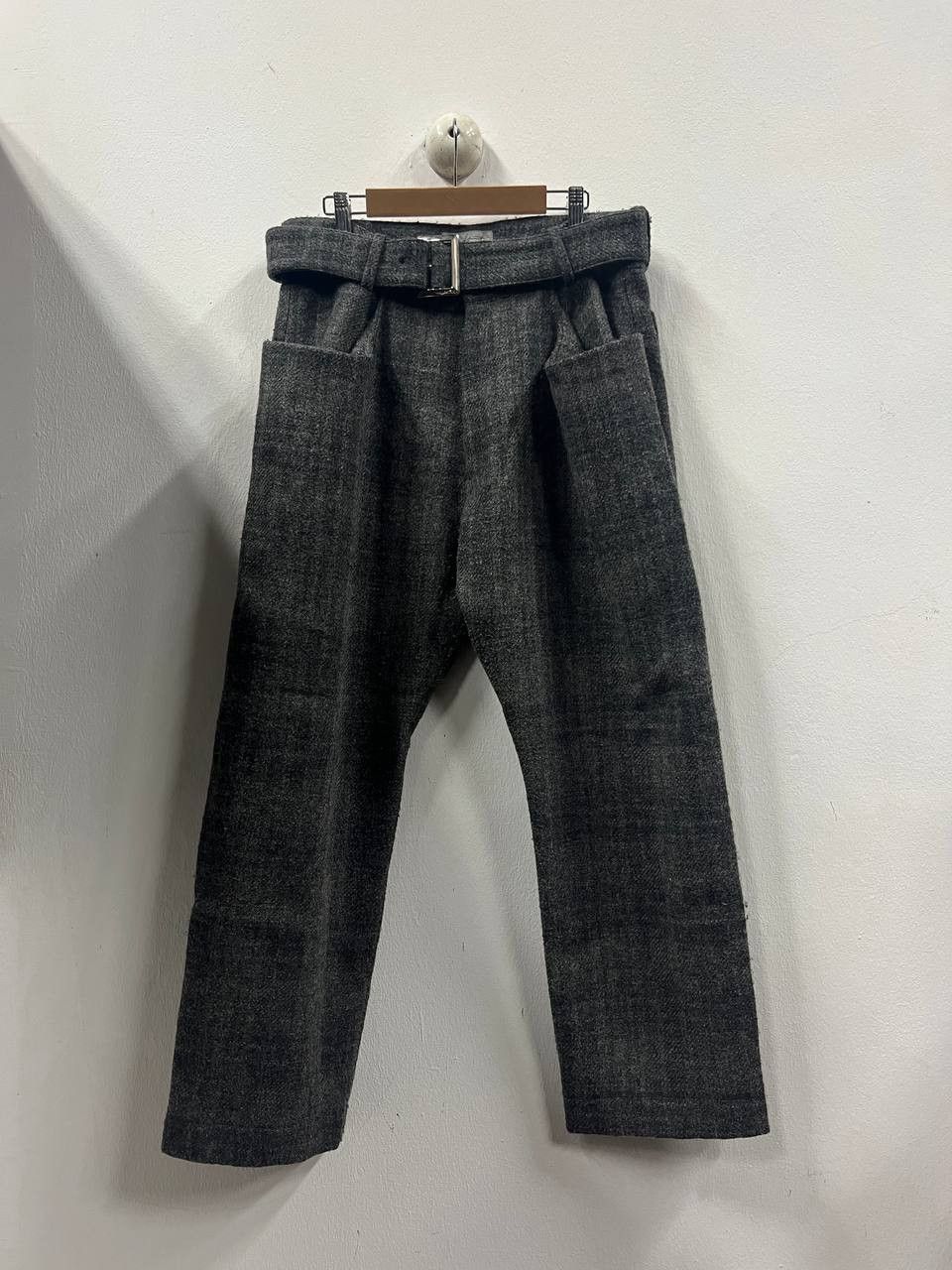 Yohji Yamamoto AW06 Yohji Yamamoto Felted Wool Belt Pants Size 33" - 1 Thumbnail