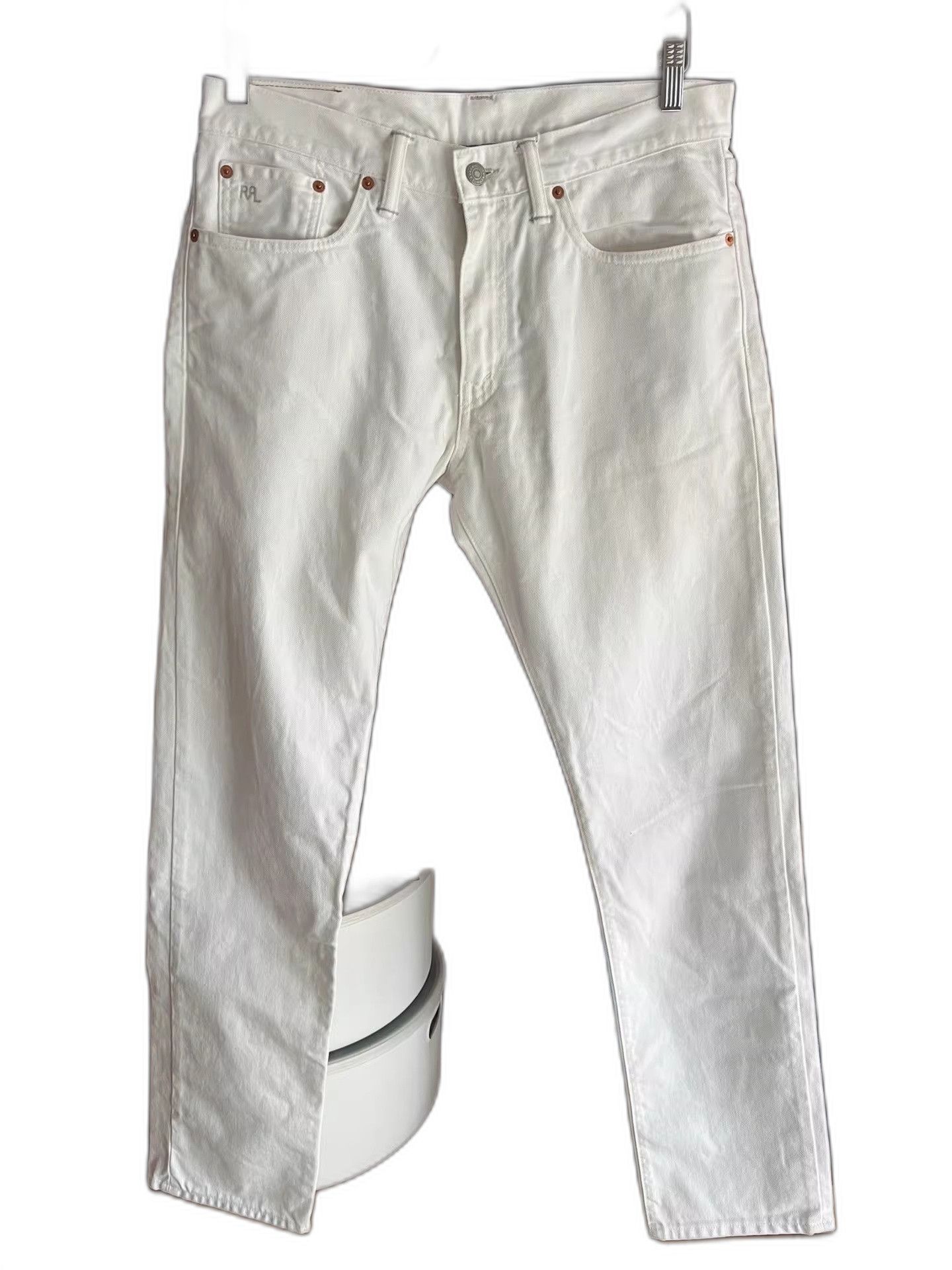 RRL Ralph Lauren RRL Double RL Slim Fit White Jeans Size US 32 / EU 48 - 1 Thumbnail
