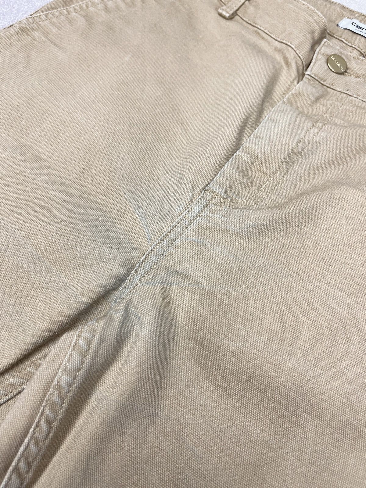 Carhartt Womens Carhartt WIP Pierce Pants Beige Y2K Size 27" / US 4 / IT 40 - 17 Thumbnail