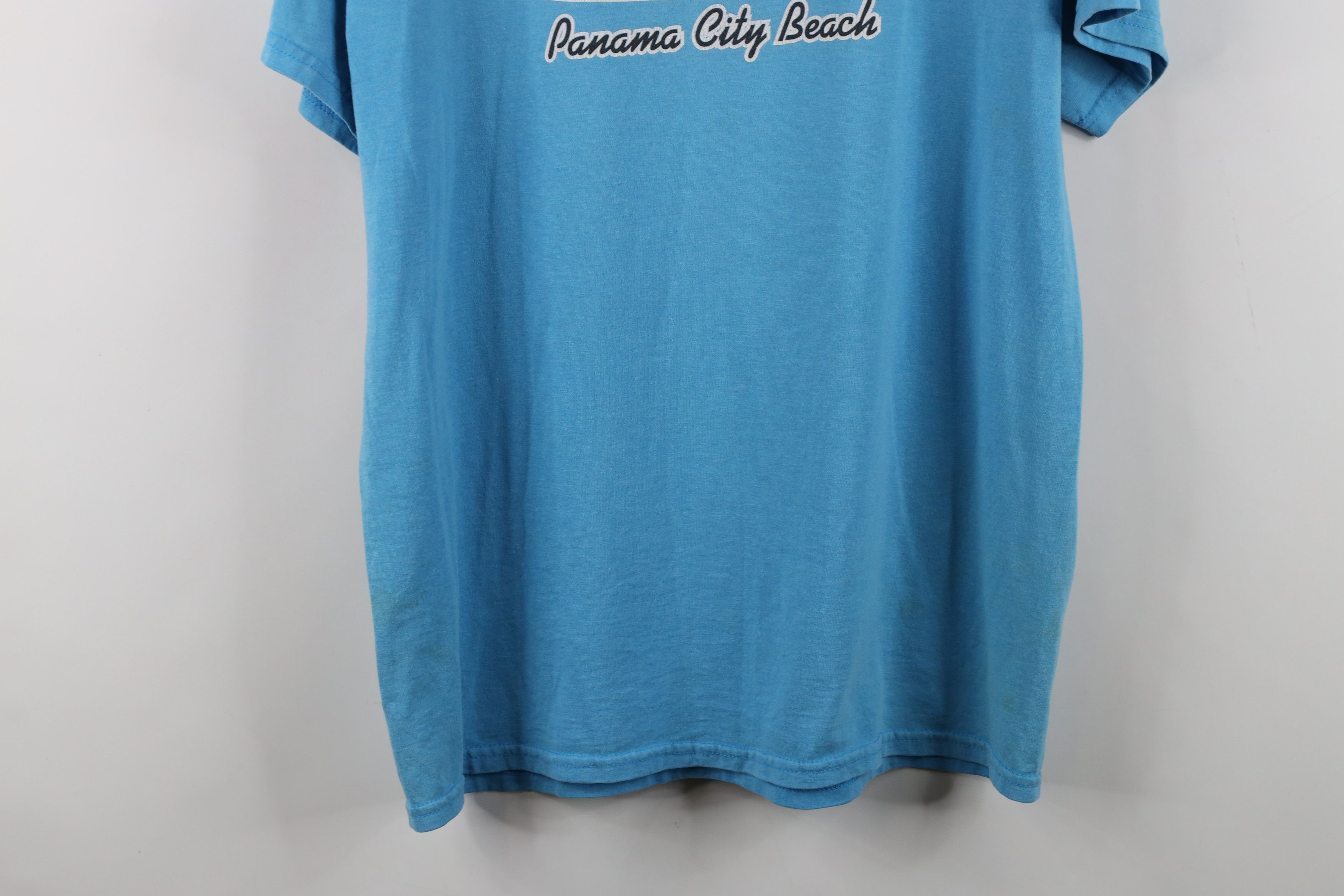 Vintage Vintage Ron Jon Surfboards Spell Out Surfing T-Shirt Blue Size US L / EU 52-54 / 3 - 15 Thumbnail