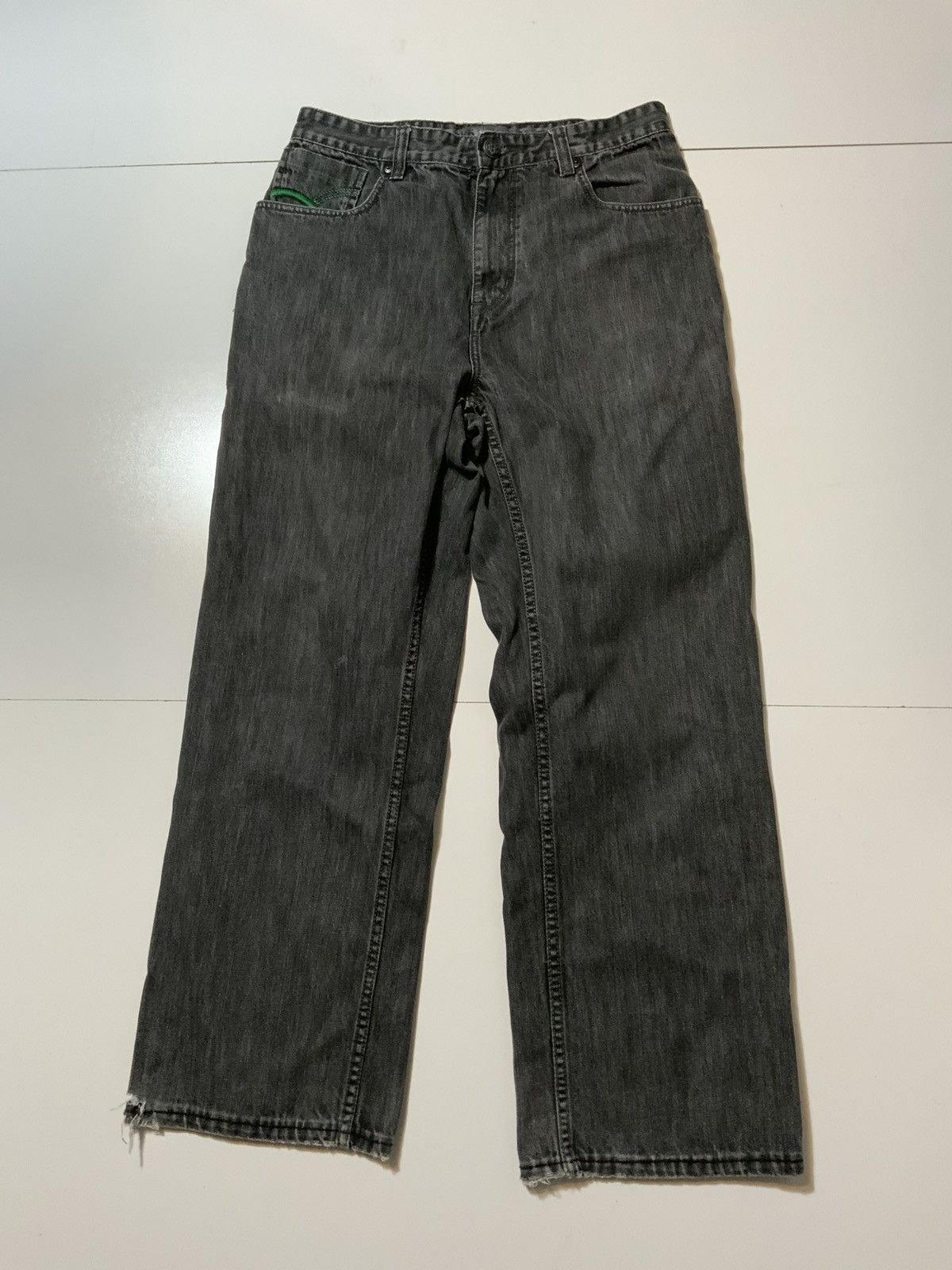 Ecko Unltd. × Vintage Vintage Y2K Marc Ecko Black Baggy Loose Pocket Denim Jeans Size US 34 / EU 50 - 2 Thumbnail